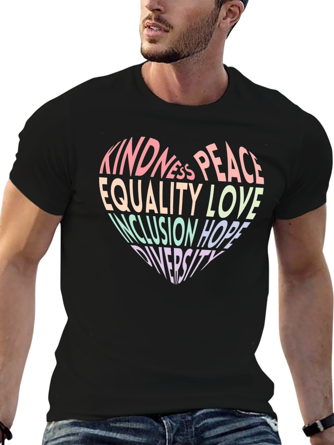 Kindness Peace Equality Love Inclusion Diversity T-Shirt