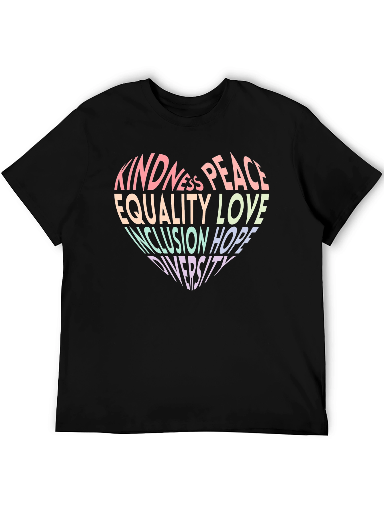 Kindness Peace Equality Love Inclusion Diversity T-Shirt