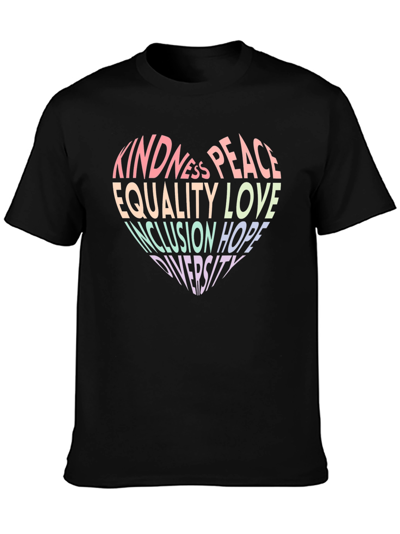 Kindness Peace Equality Love Inclusion Diversity T-Shirt