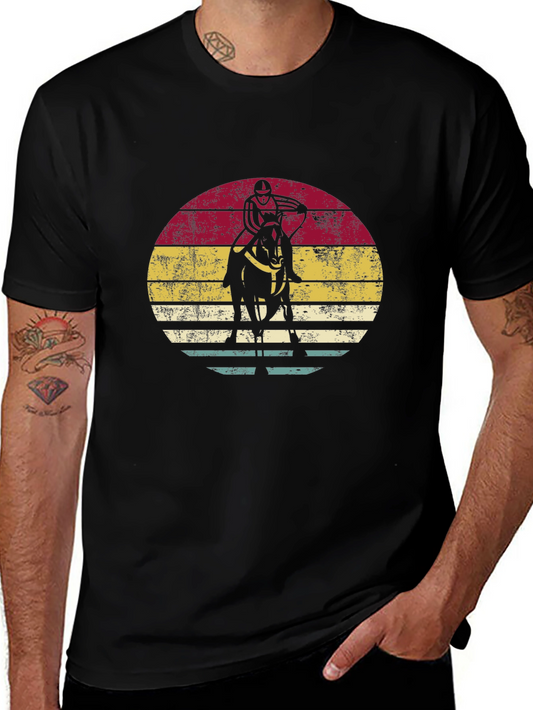 Retro Horse Jockey Graphic Tee