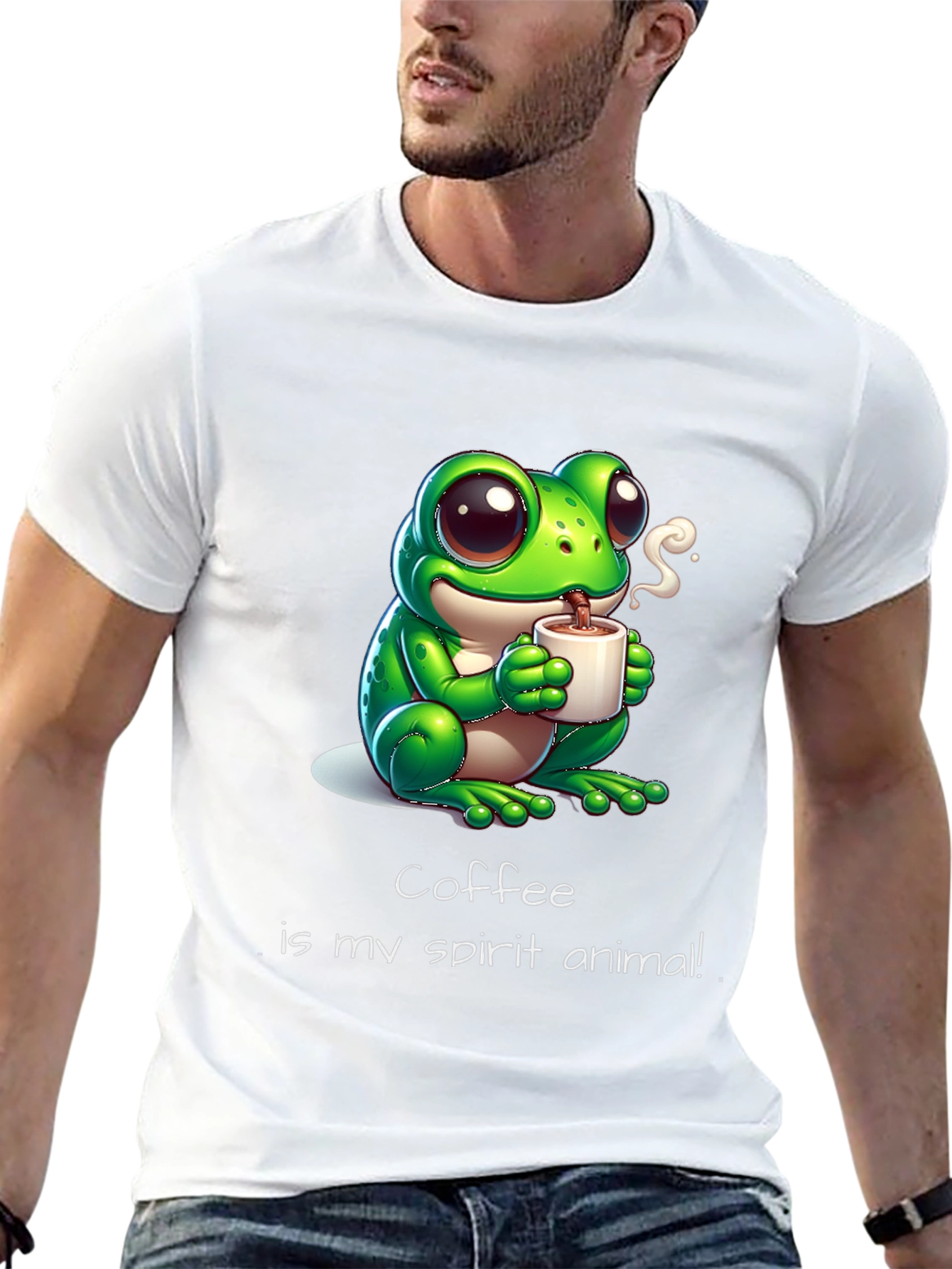 Coffee Frog T-Shirt - Spirit Animal Tee