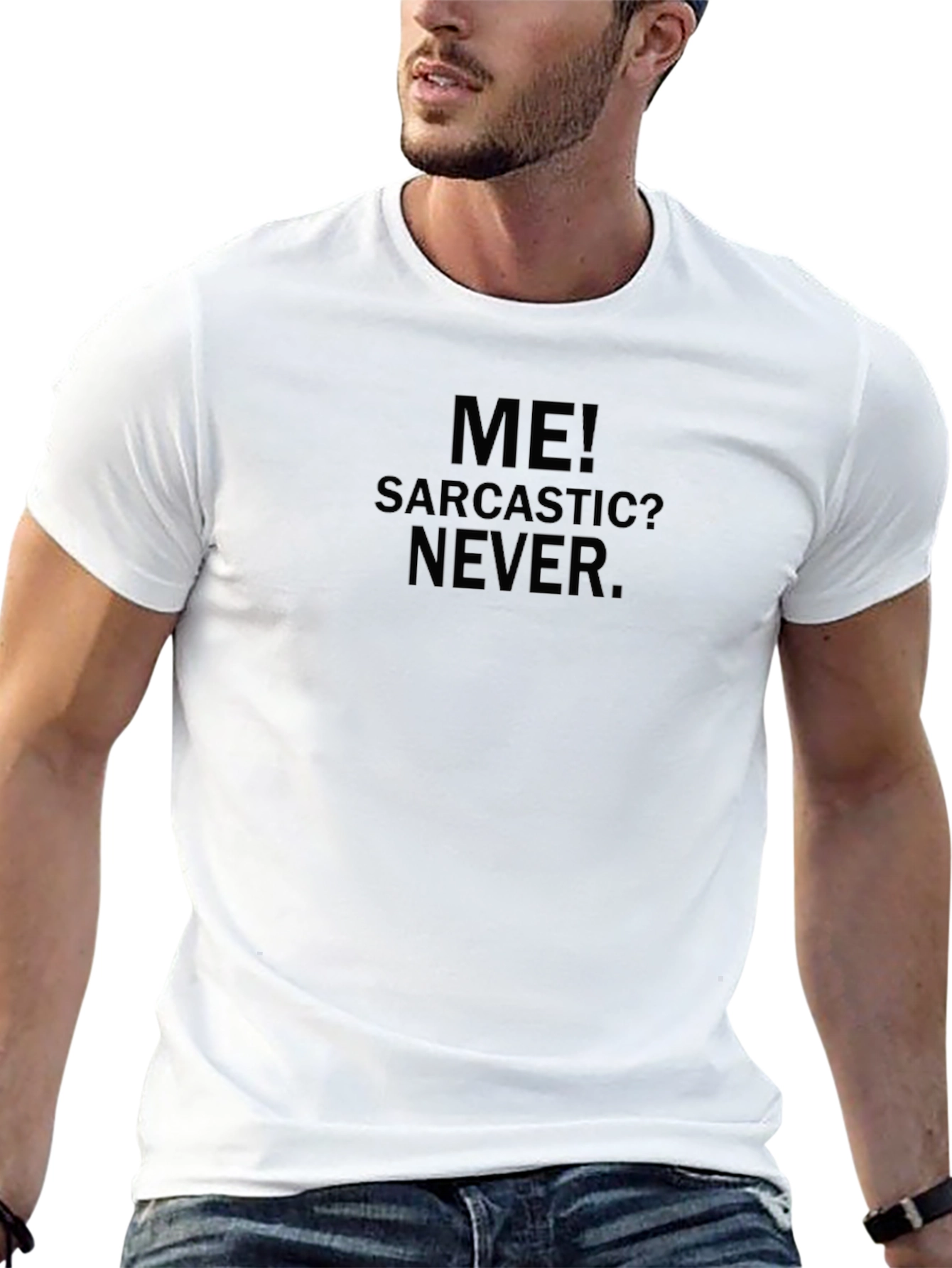 Sarcastic Never Black T-Shirt