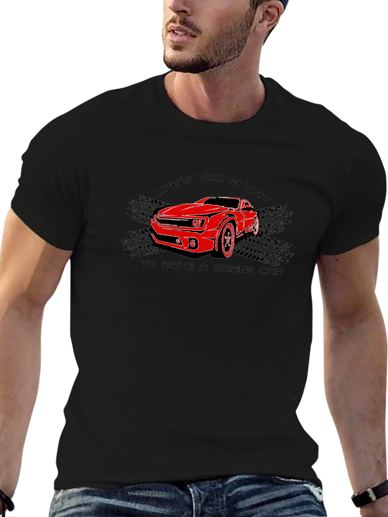 Lifes Too Short Car Graphic Tee