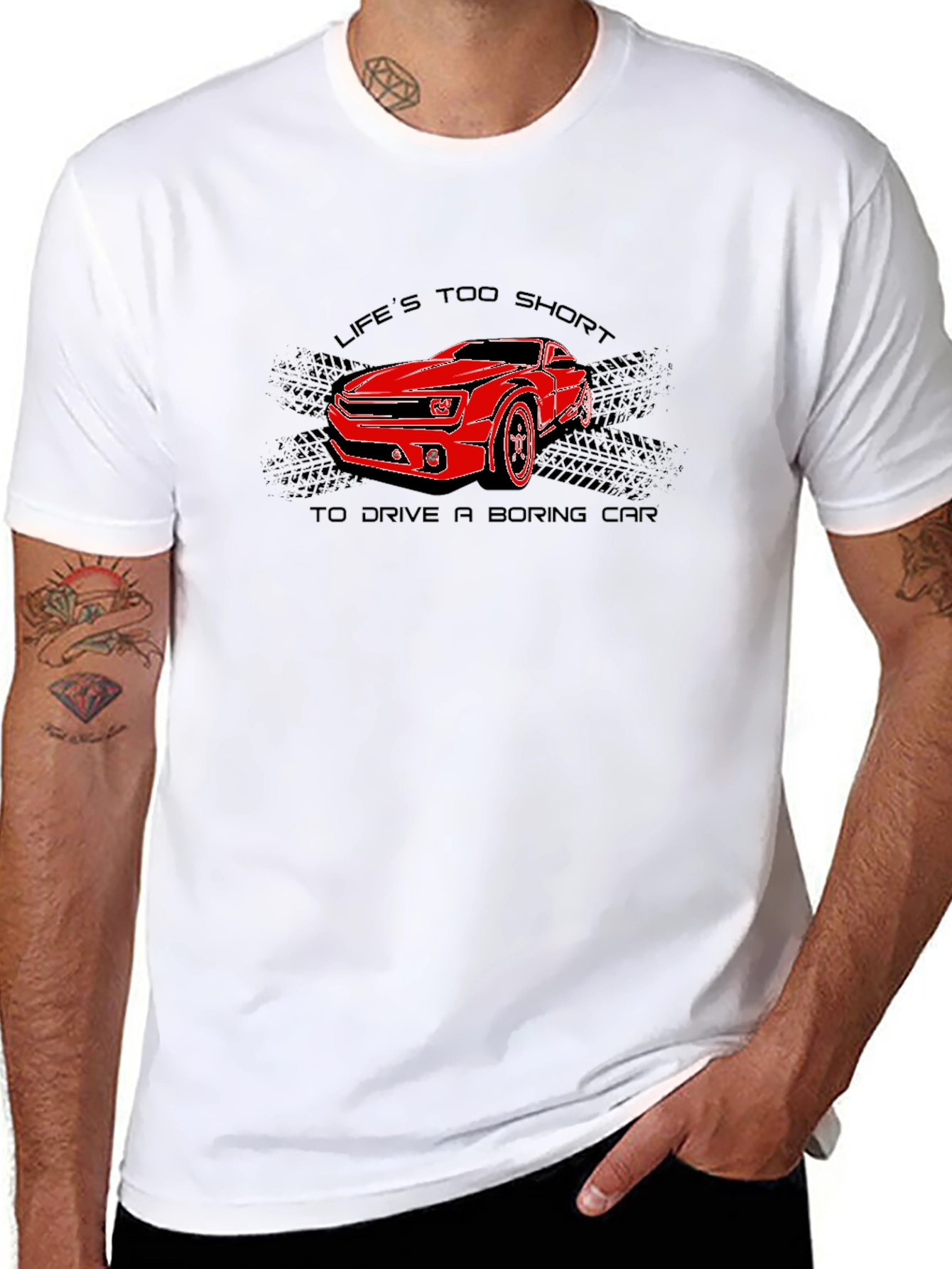 Lifes Too Short Car Graphic Tee
