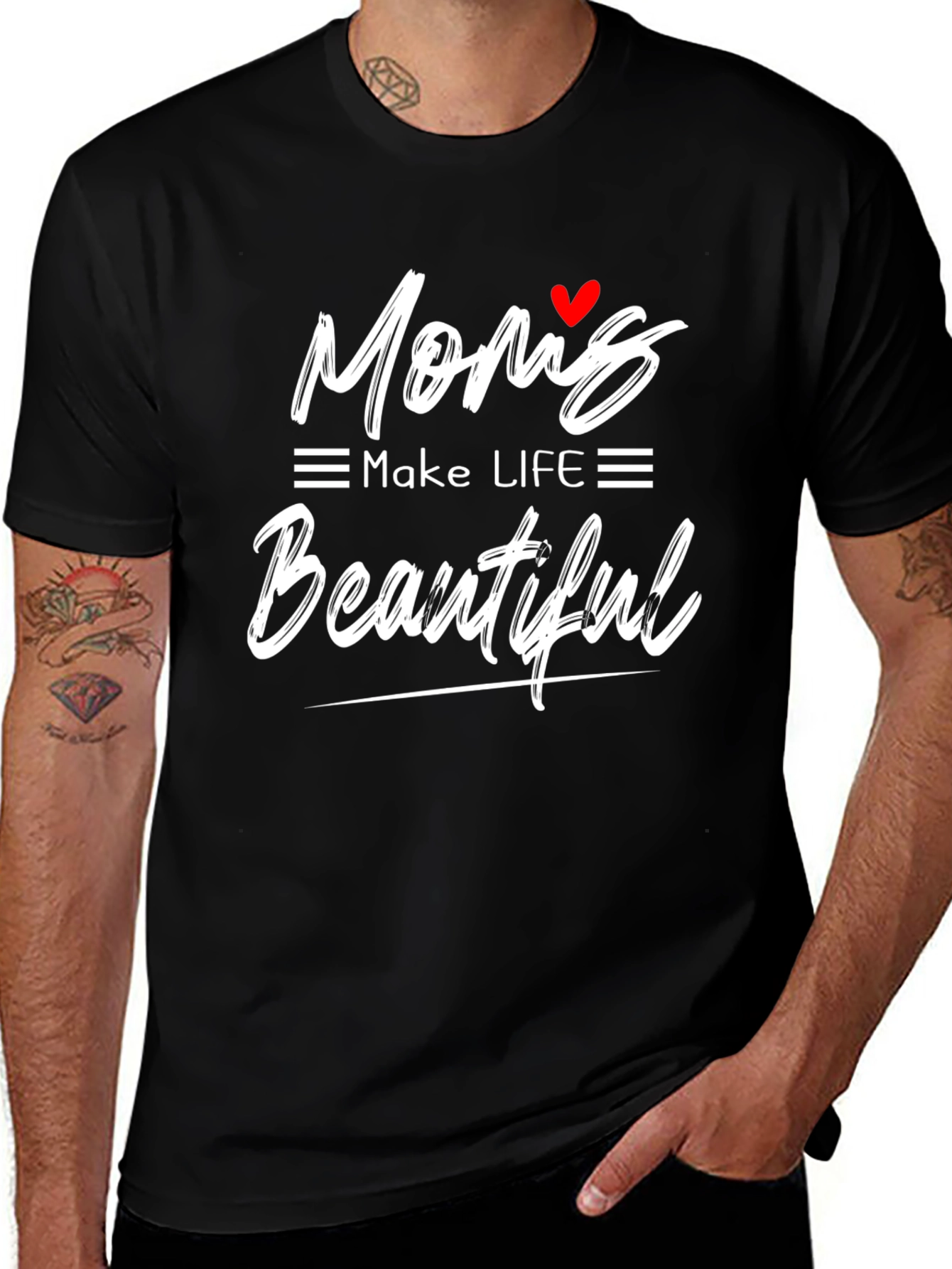 Moms Make Life Beautiful Graphic Tee
