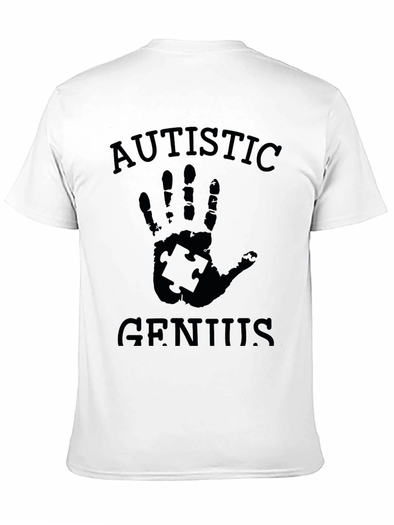 Autistic Genius Graphic Tee - Black
