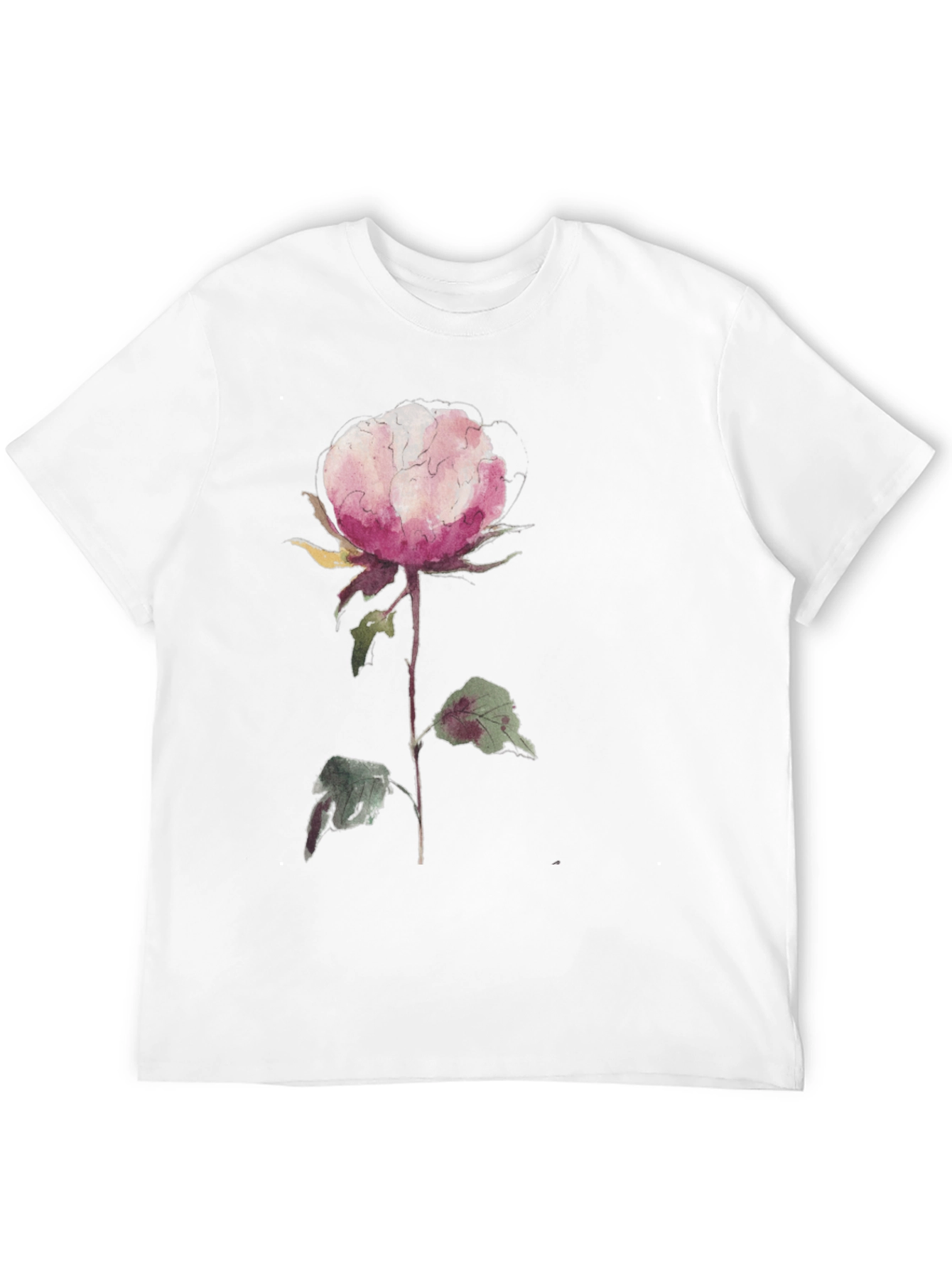 Floral Print Black T-Shirt