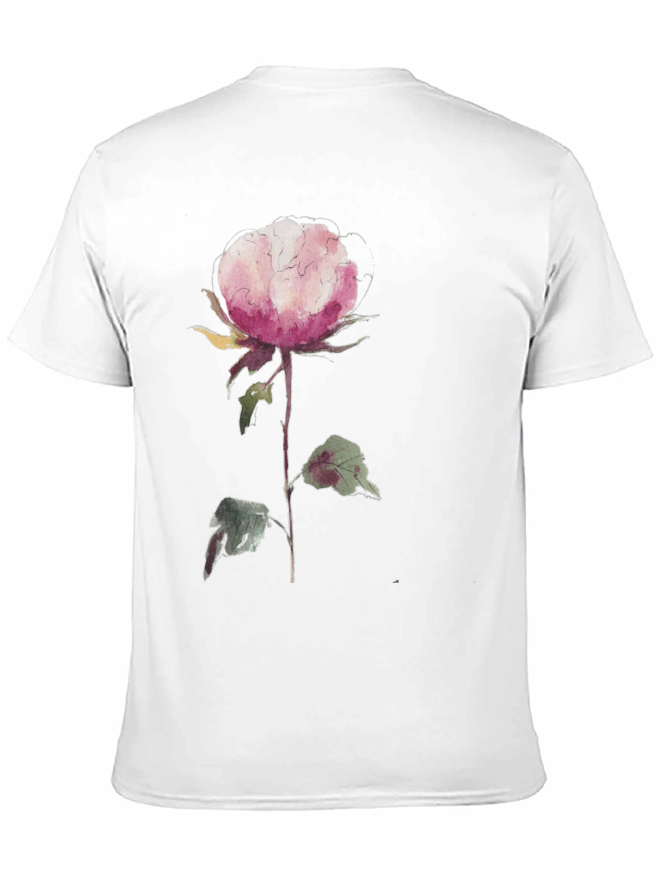 Floral Print Black T-Shirt