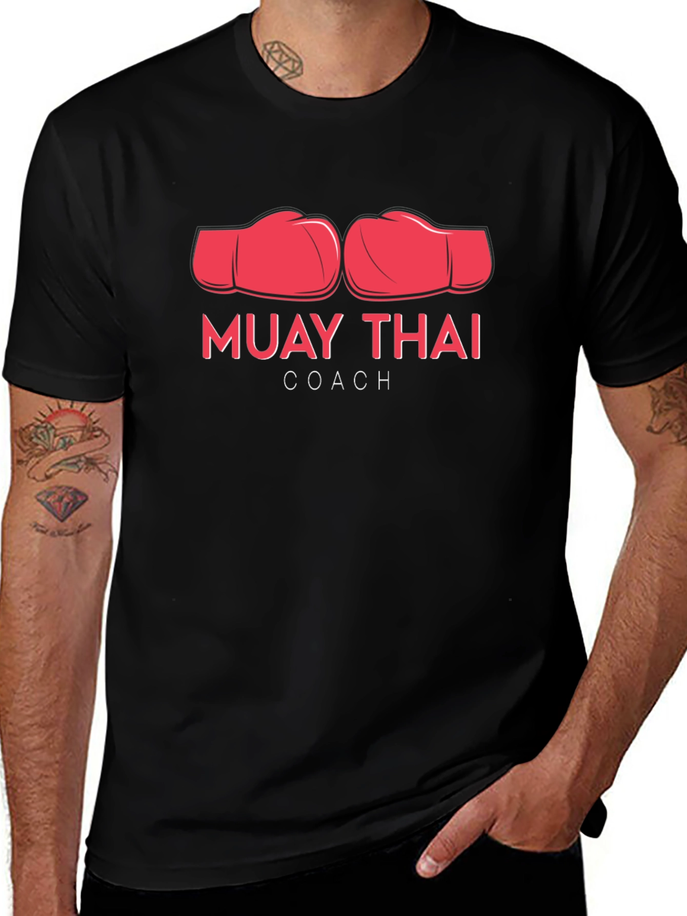 Muay Thai Coach T-Shirt - Boxing Design