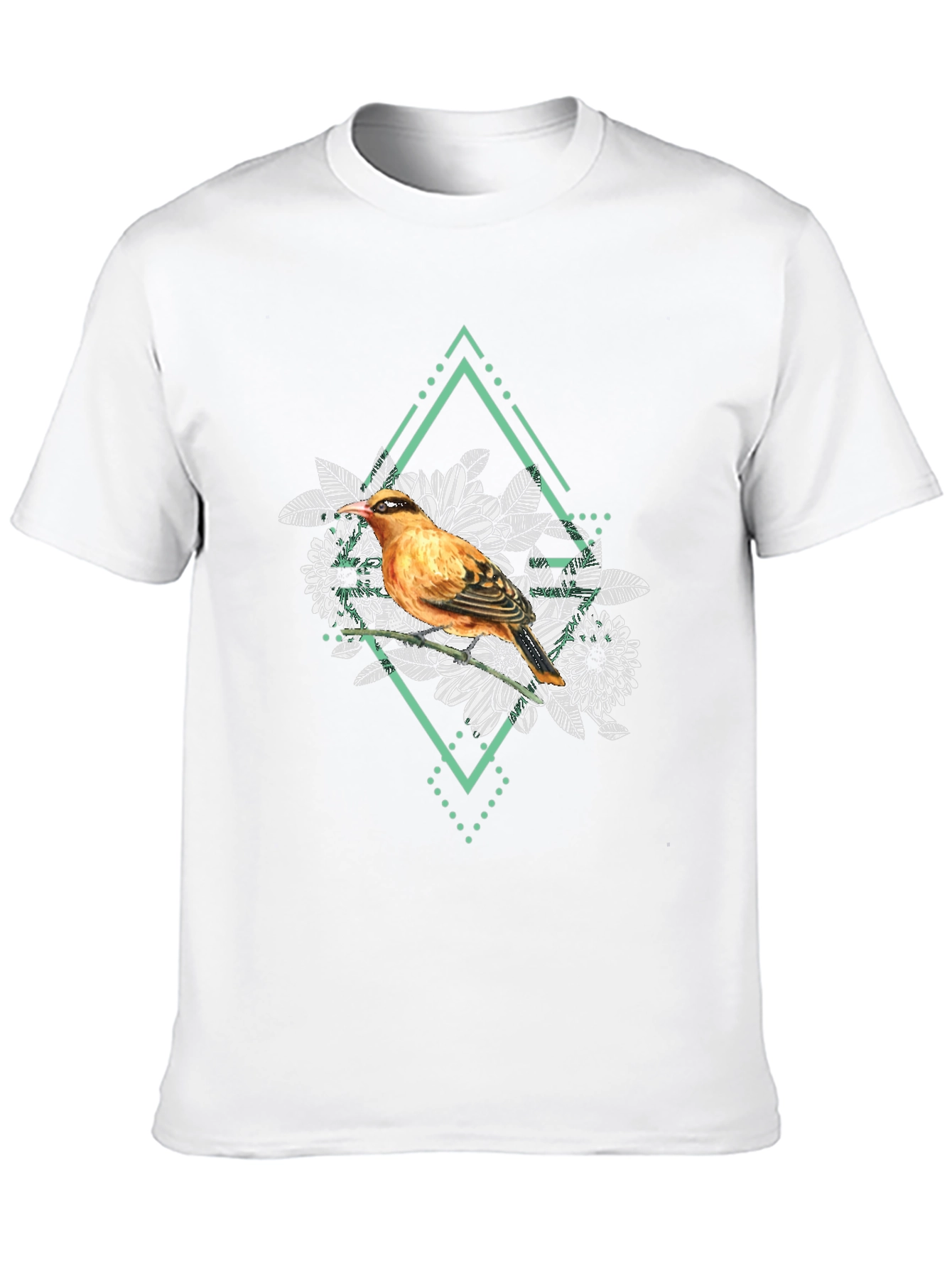 Bird and Floral Graphic Tee