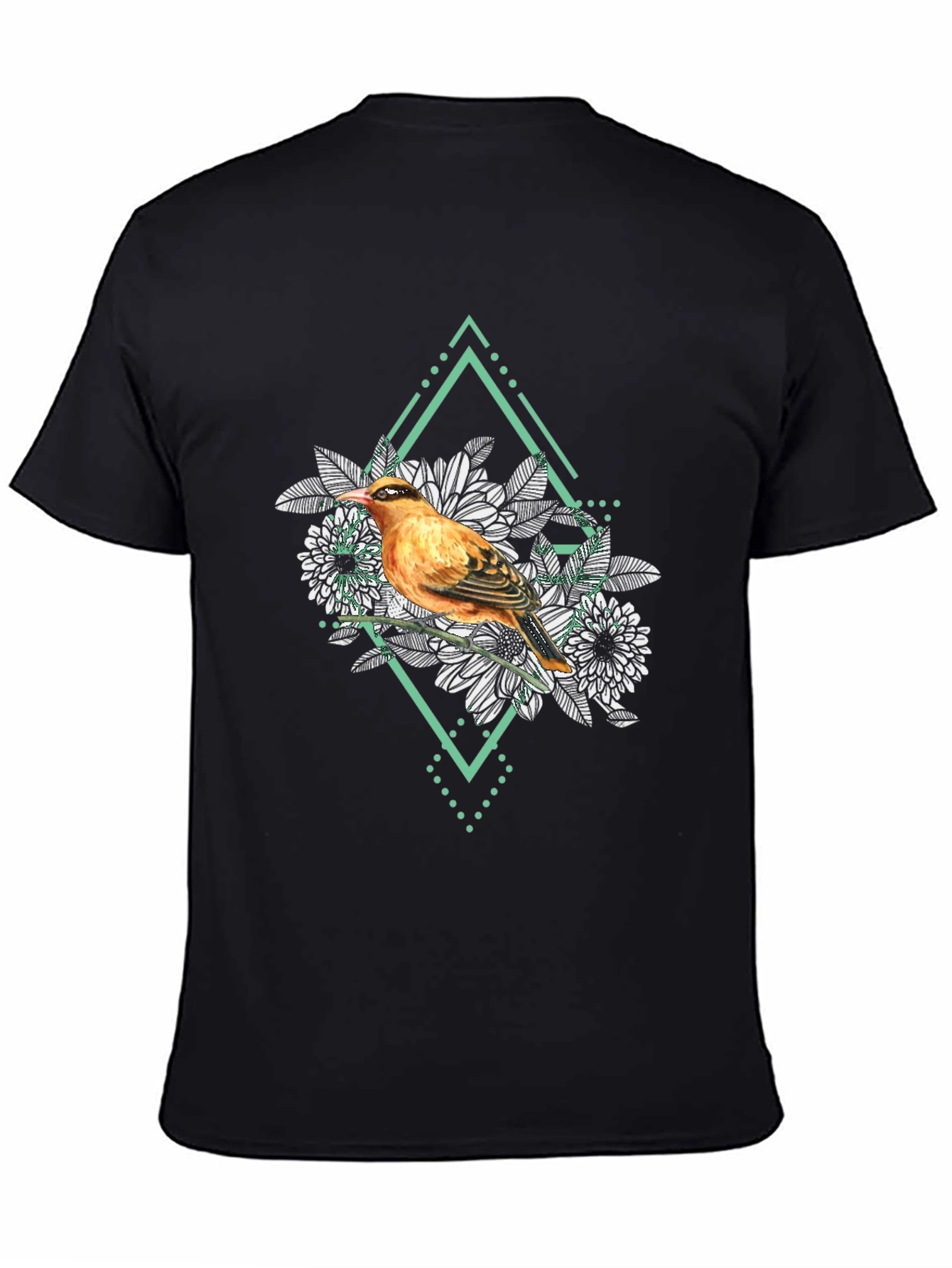 Bird and Floral Graphic Tee