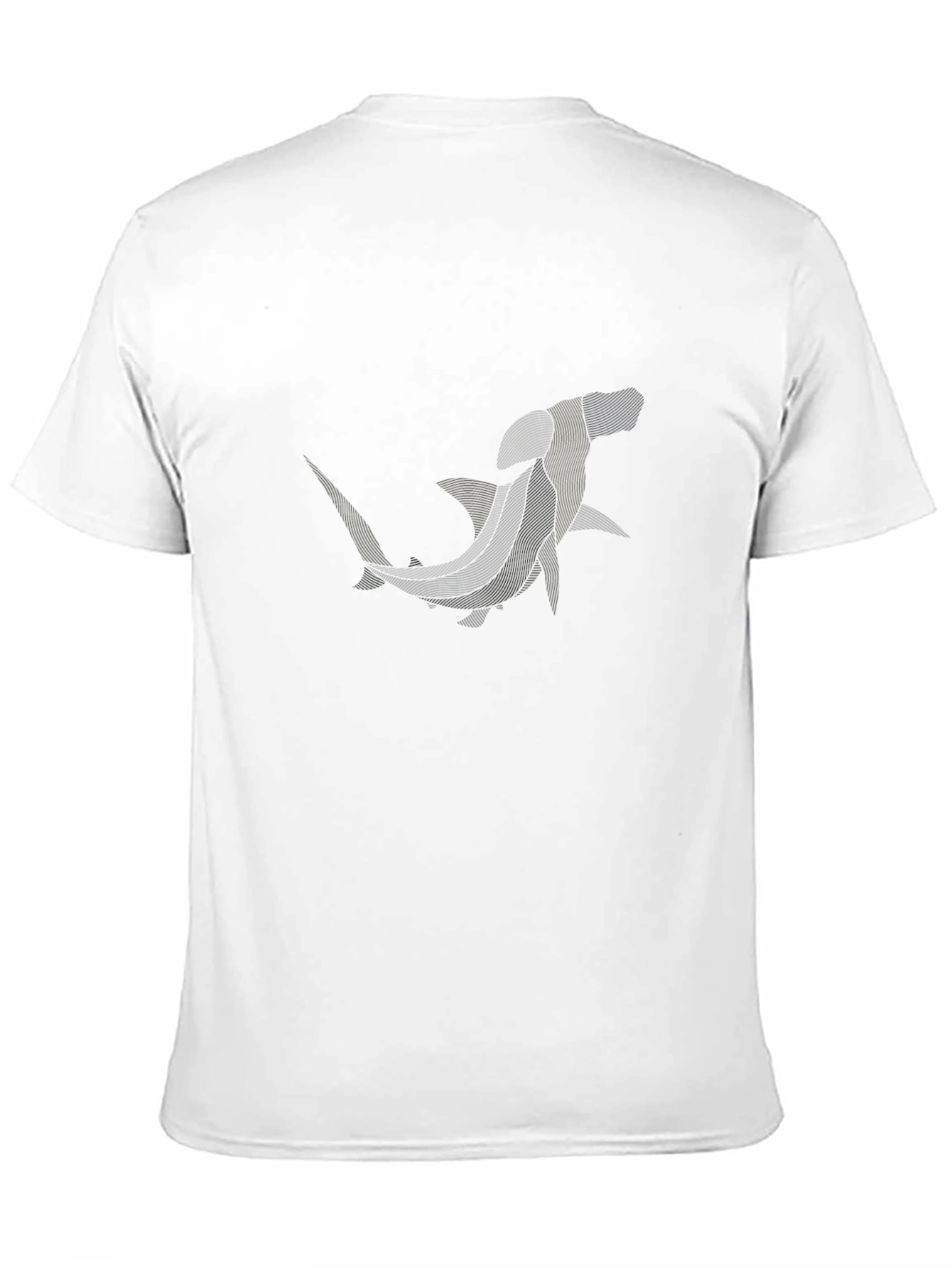 Hammerhead Shark Graphic Tee - Black Cotton T-Shirt