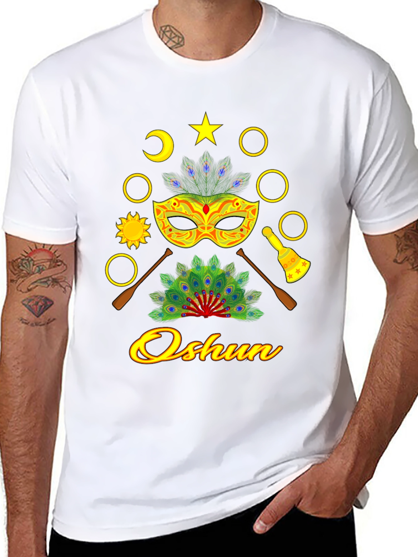 Oshun T-Shirt: African Orisha Inspired Design