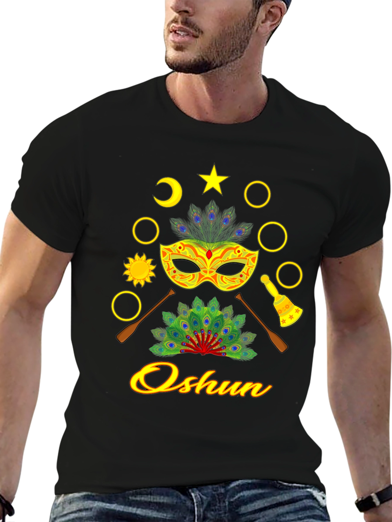 Oshun T-Shirt: African Orisha Inspired Design