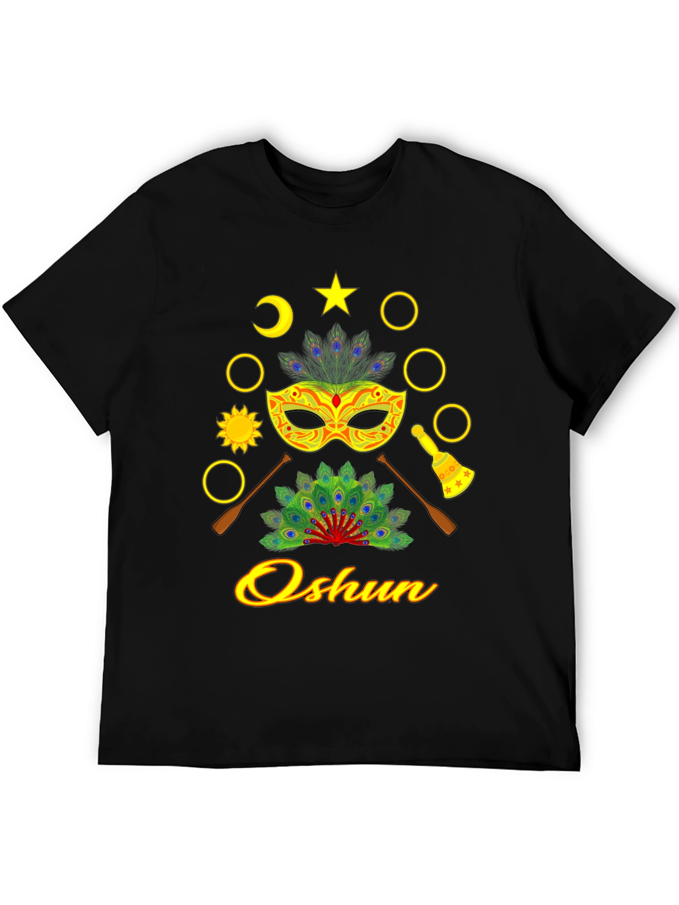 Oshun T-Shirt: African Orisha Inspired Design
