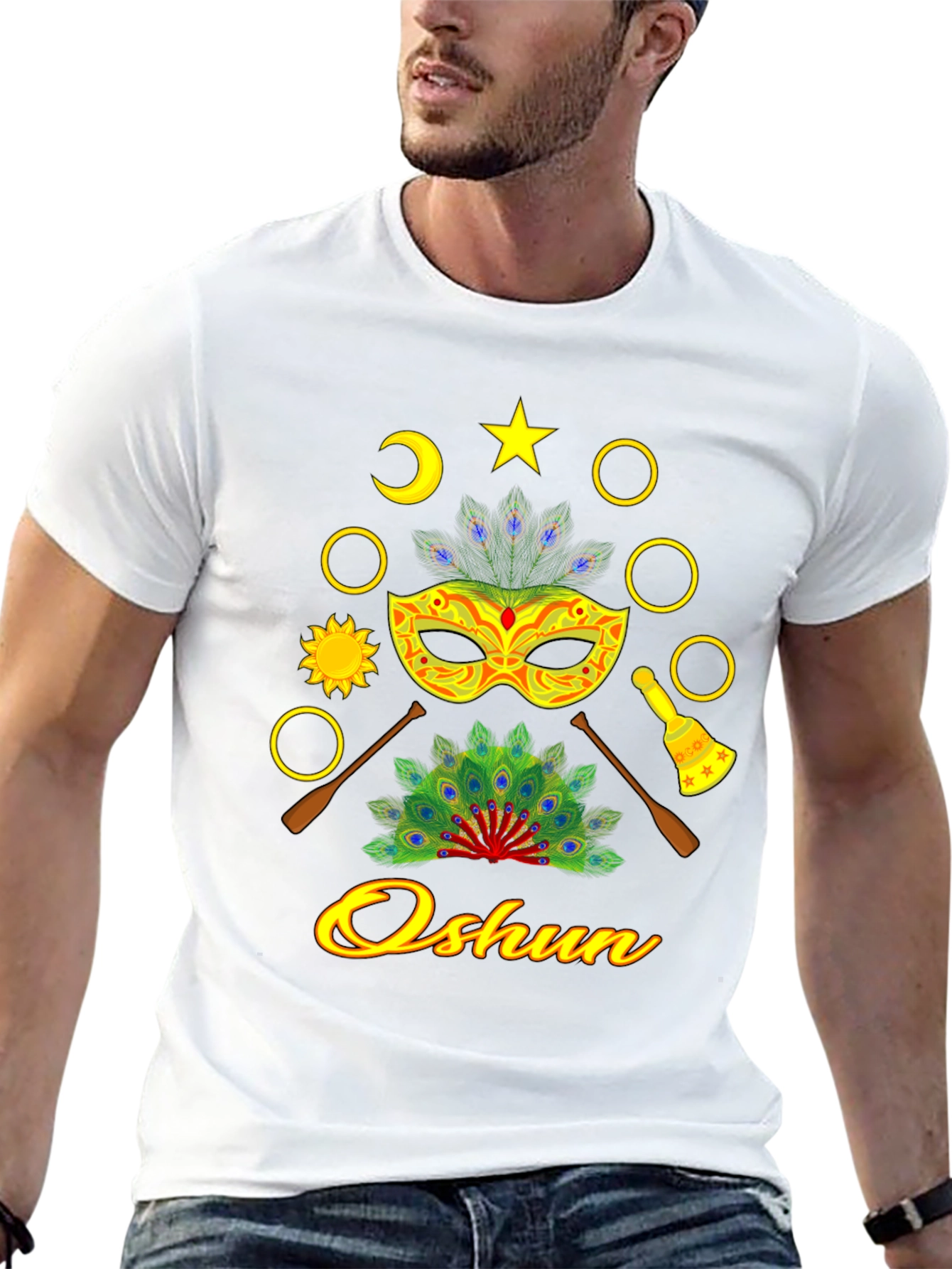 Oshun T-Shirt: African Orisha Inspired Design
