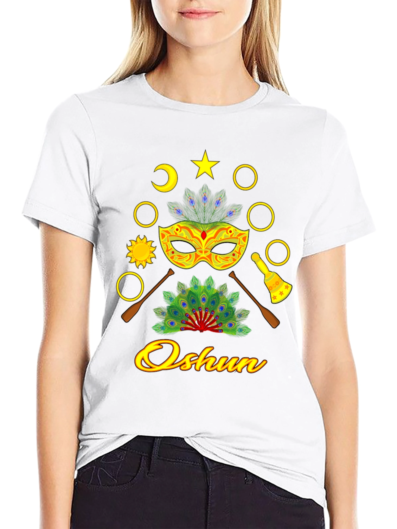 Oshun T-Shirt: African Orisha Inspired Design