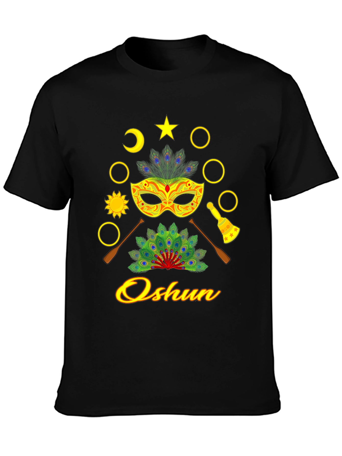 Oshun T-Shirt: African Orisha Inspired Design