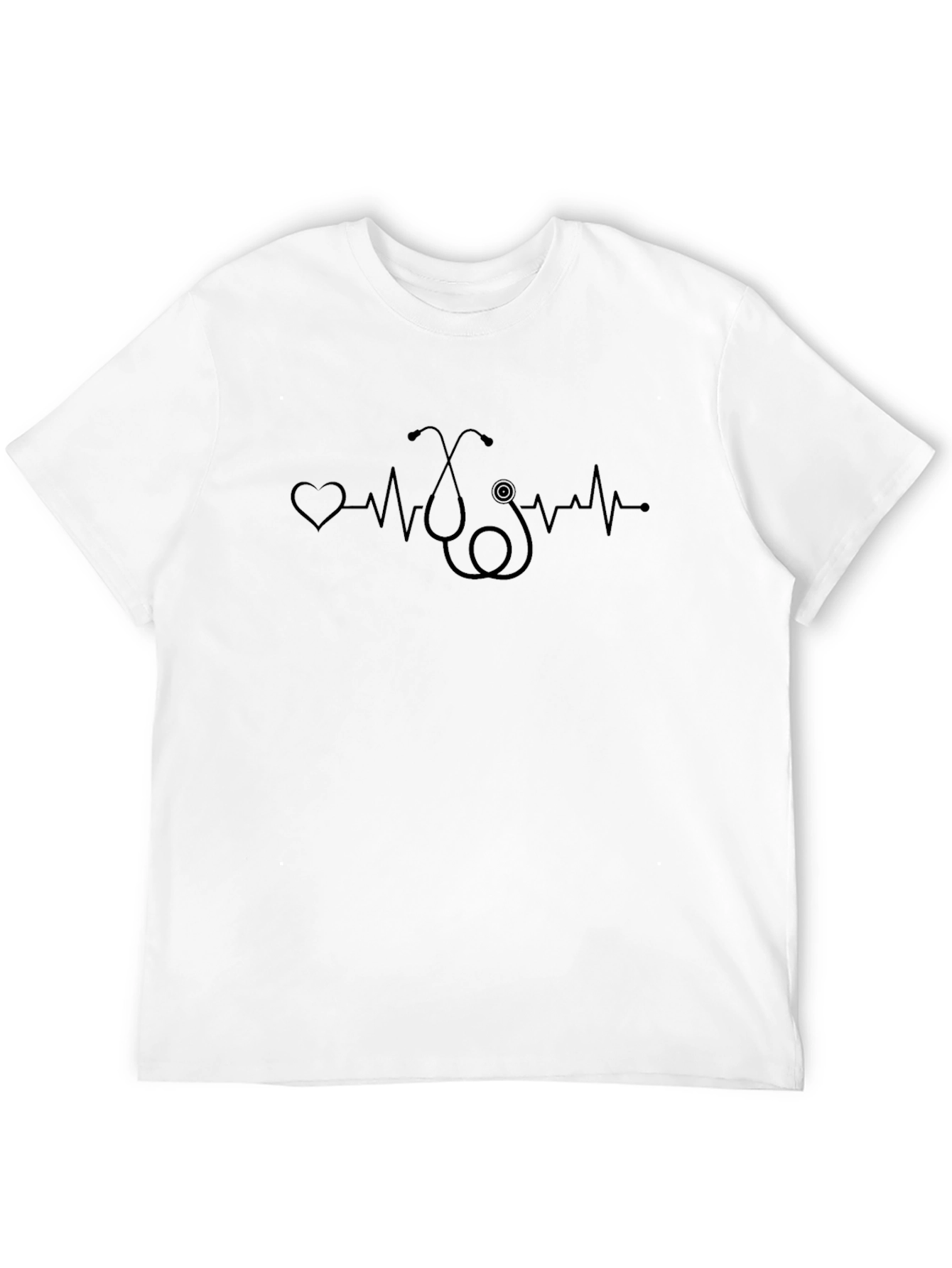 Stethoscope Heartbeat Graphic Tee - Unisex