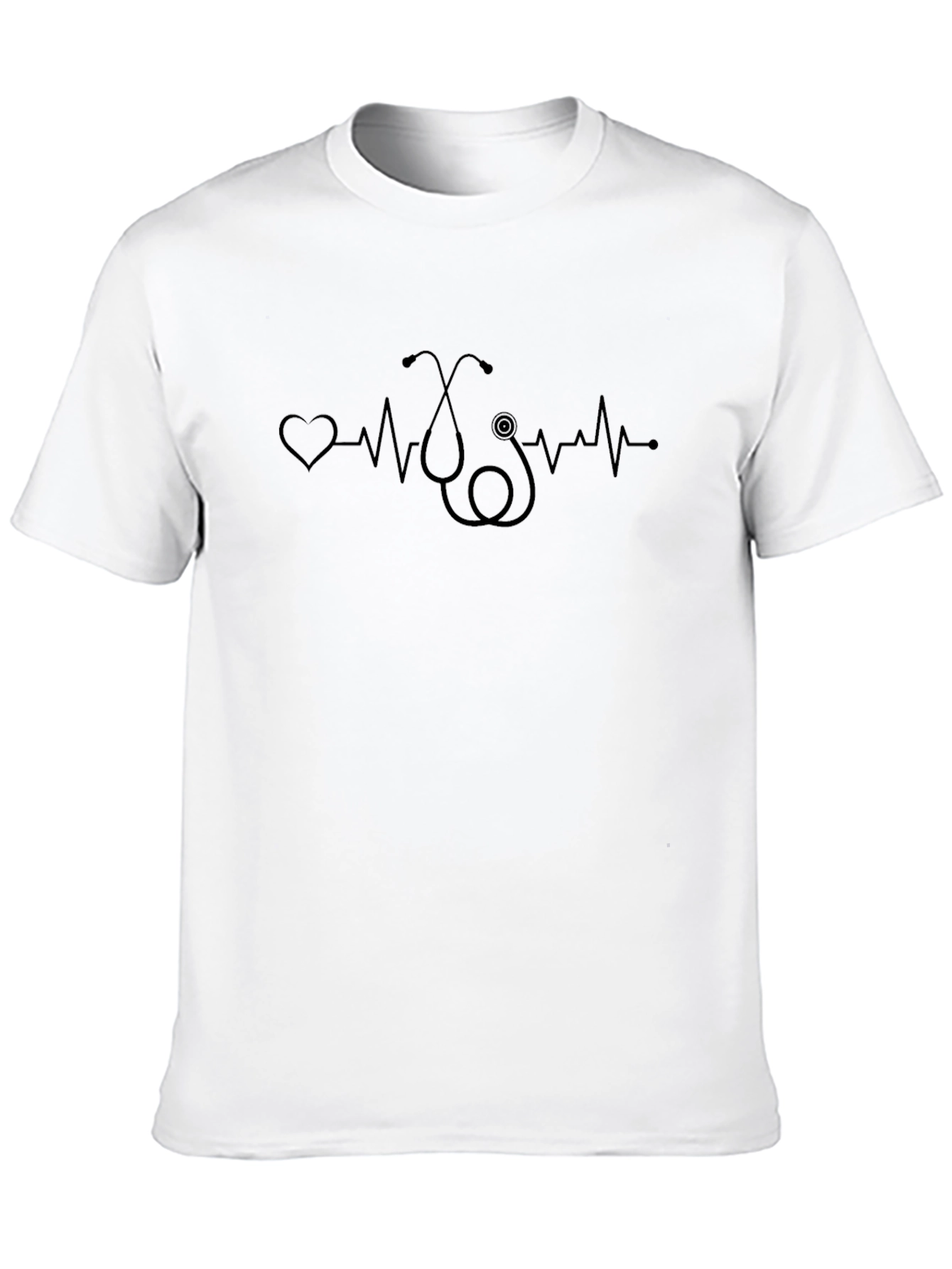 Stethoscope Heartbeat Graphic Tee - Unisex