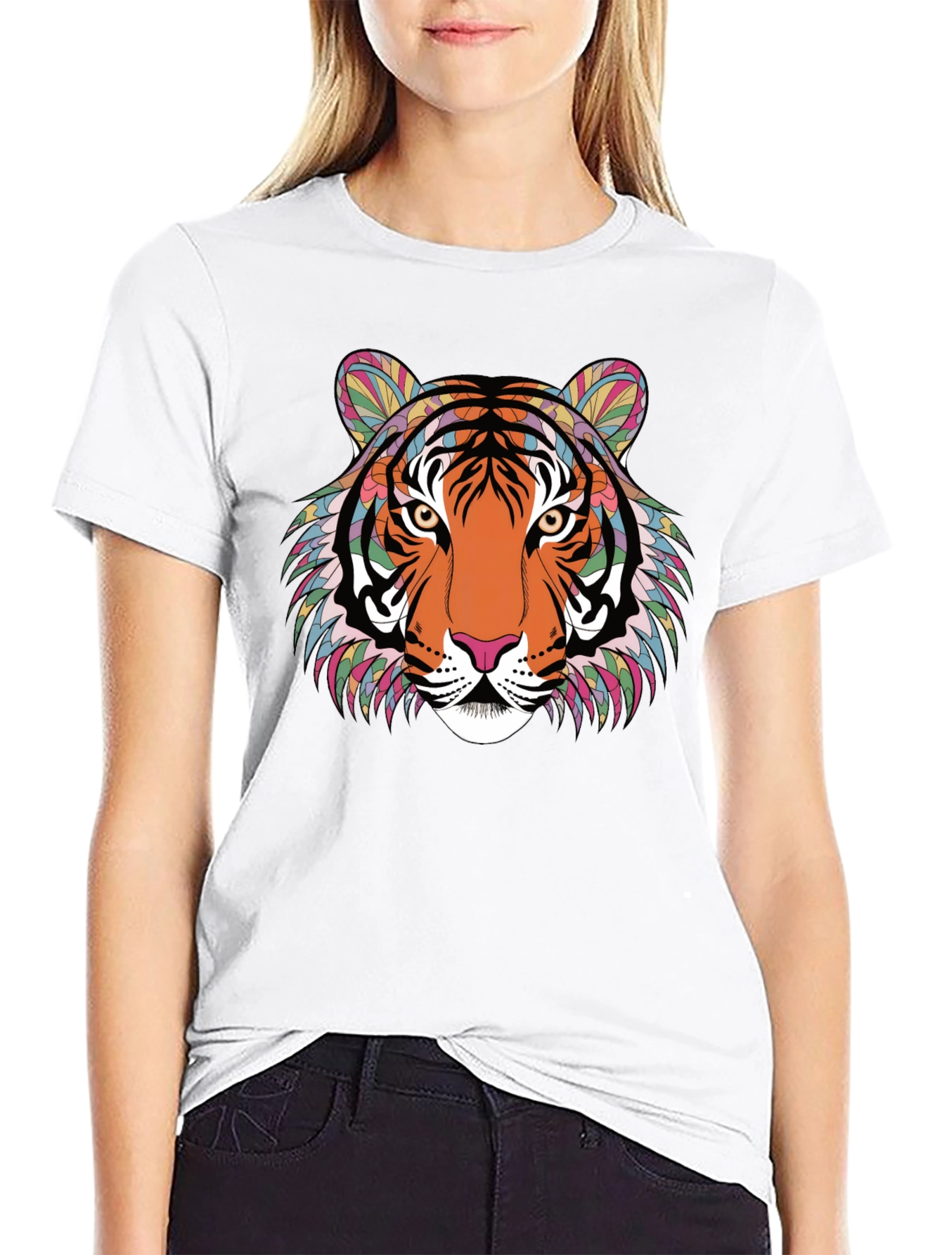 Bold Tiger Graphic Tee - Statement Piece