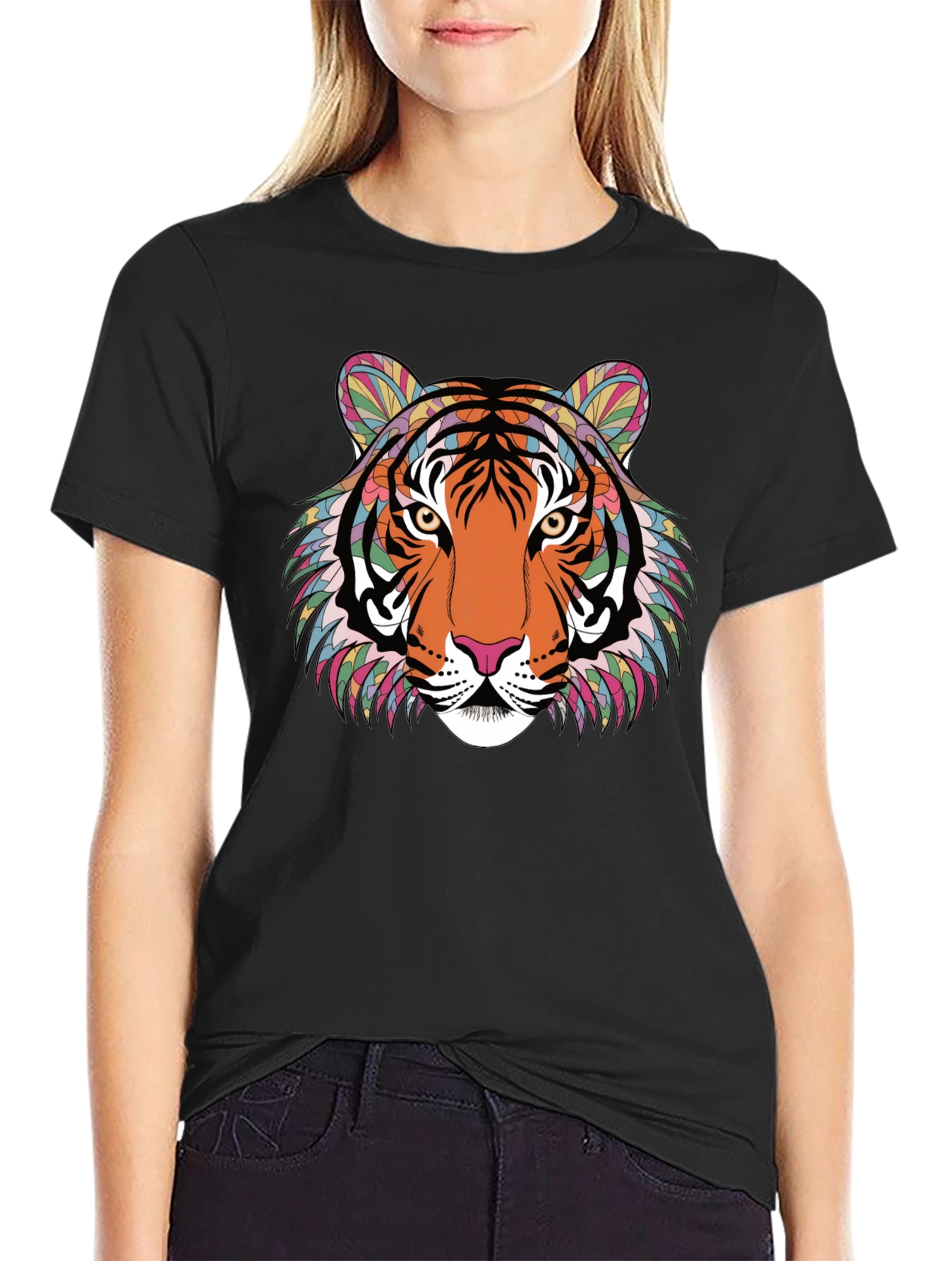Bold Tiger Graphic Tee - Statement Piece