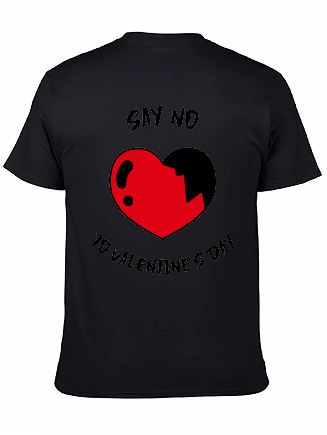 Anti-Valentines Day Graphic Tee - Say No to Love!