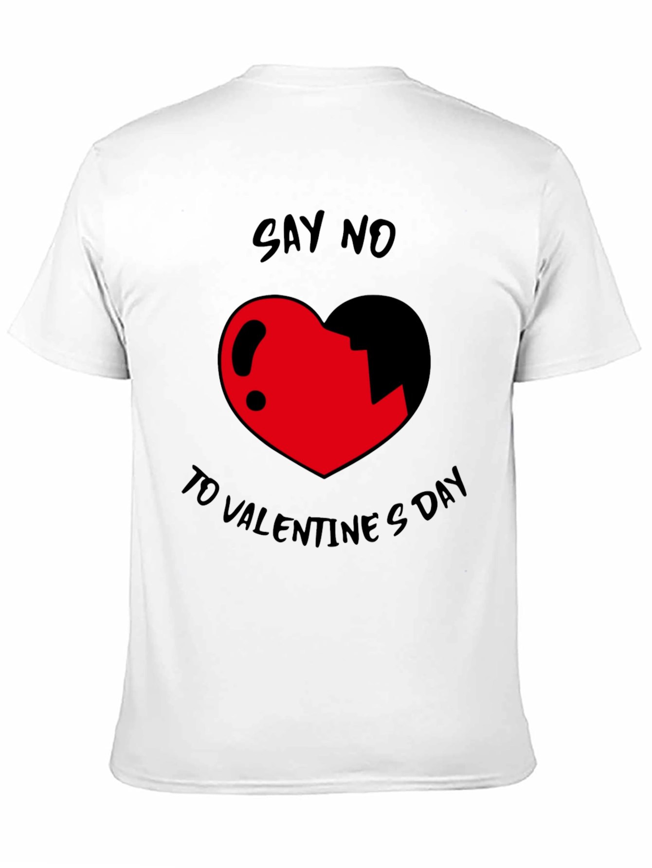 Anti-Valentines Day Graphic Tee - Say No to Love!