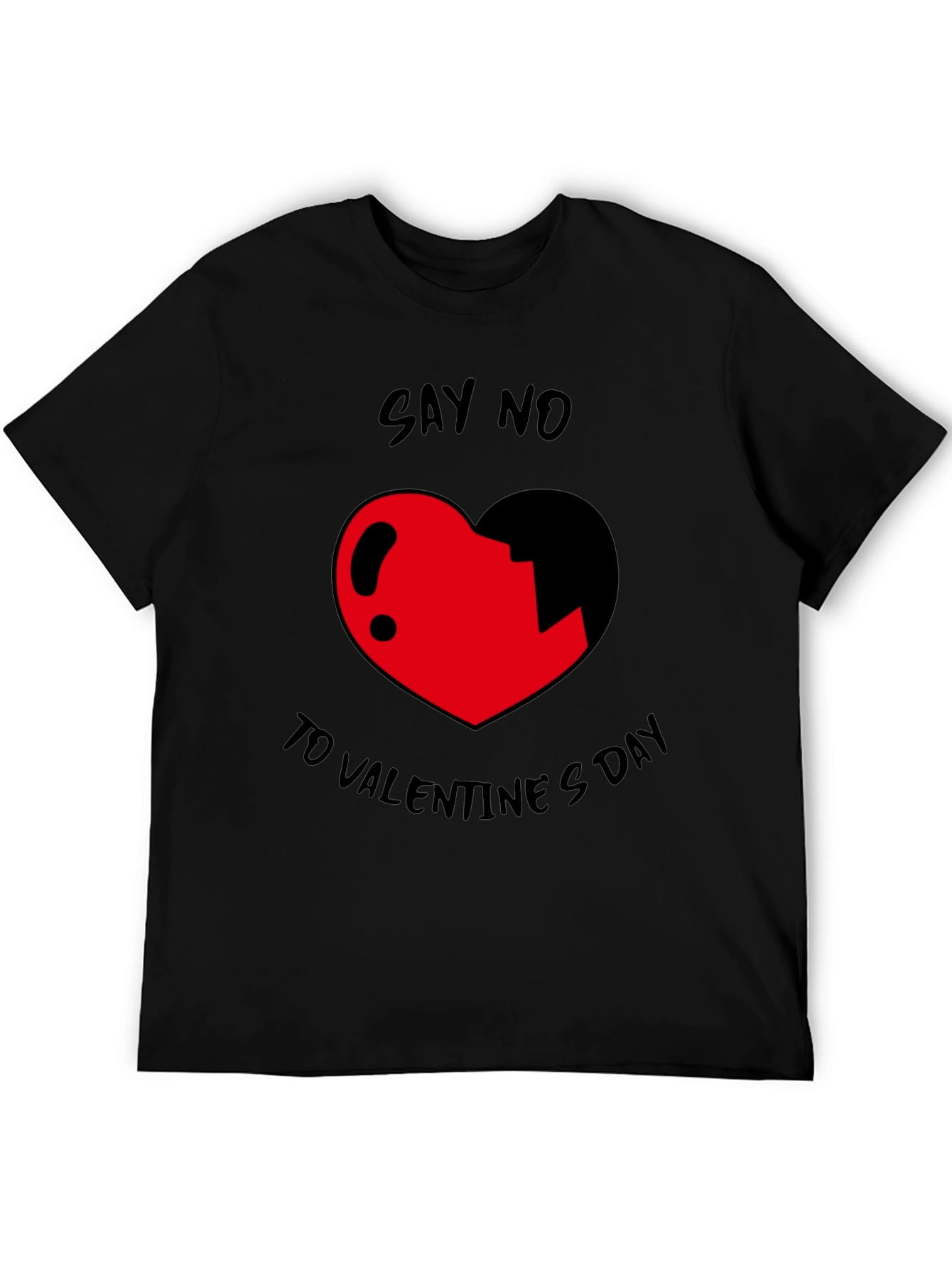 Anti-Valentines Day Graphic Tee - Say No to Love!