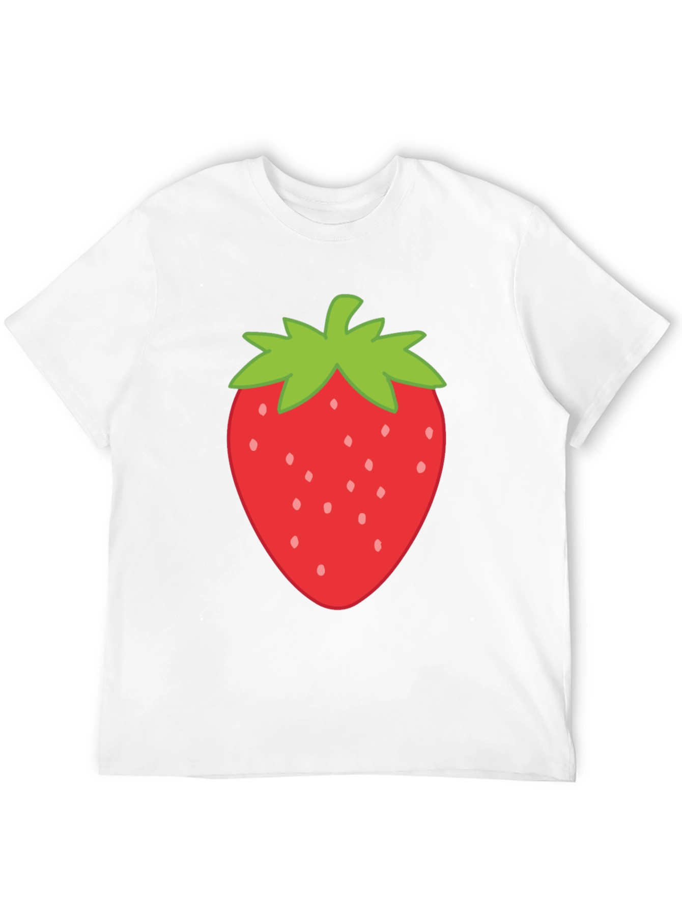 Strawberry Graphic Print Crew Neck T-Shirt