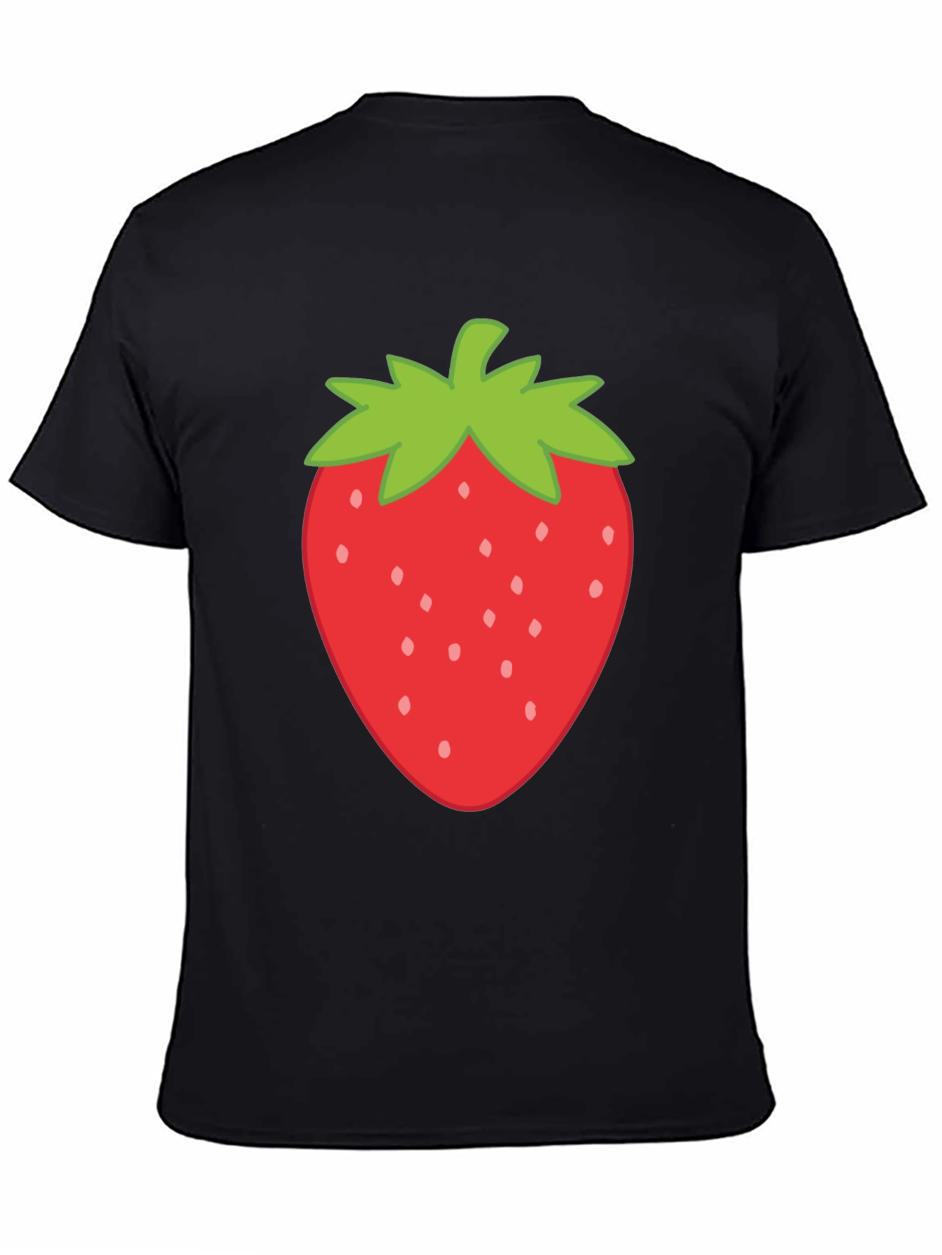 Strawberry Graphic Print Crew Neck T-Shirt