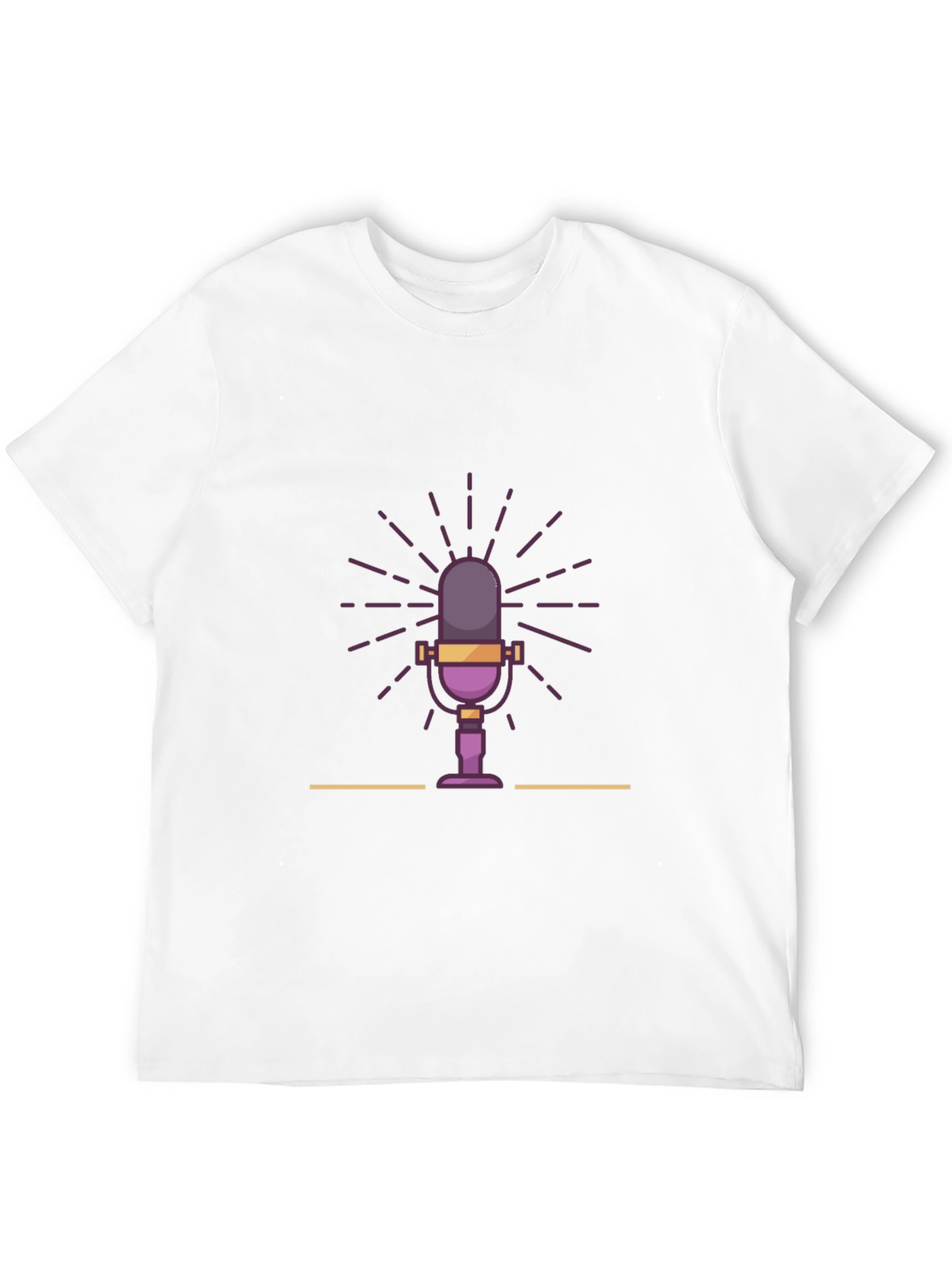Retro Microphone Graphic T-Shirt