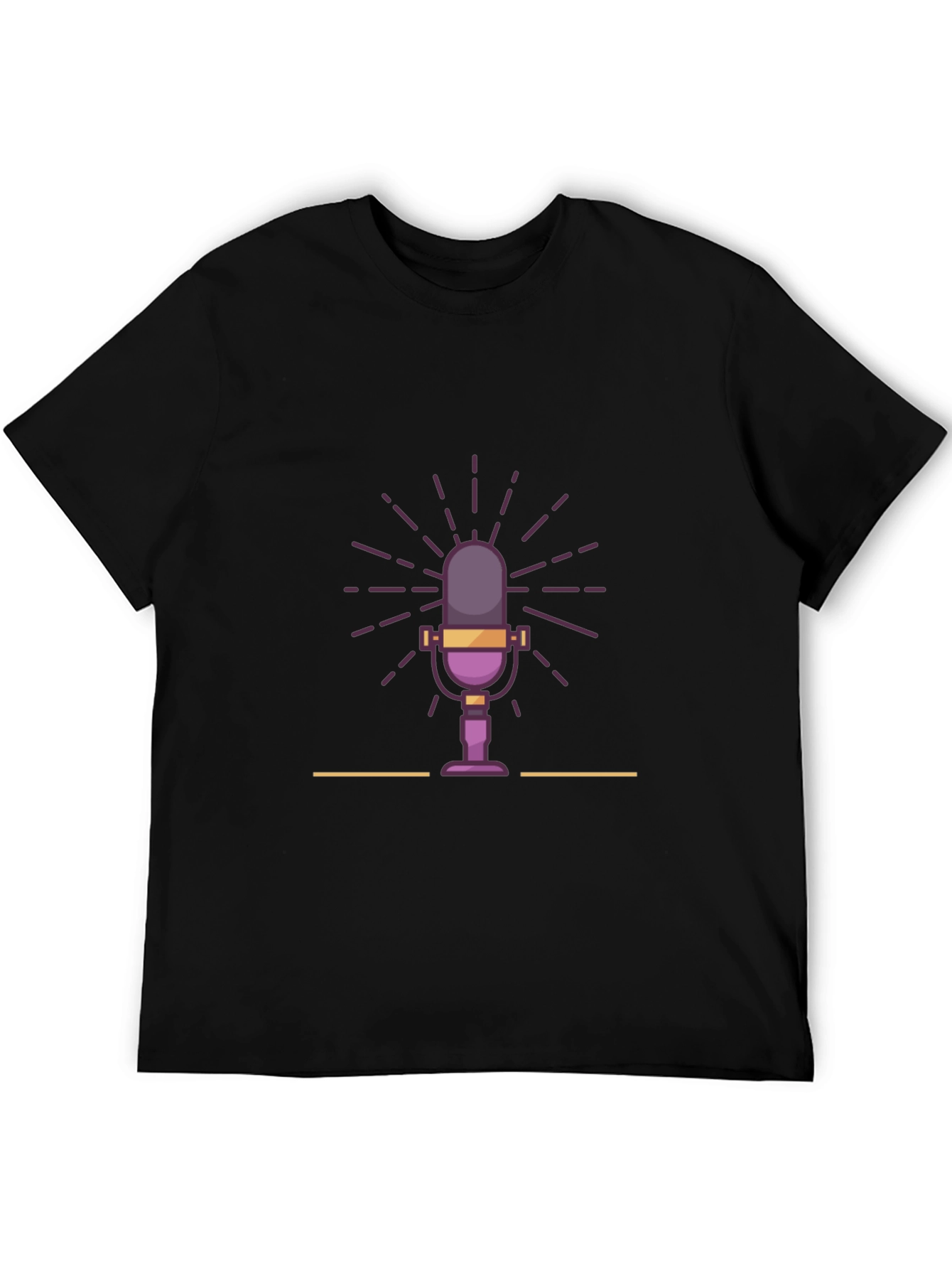 Retro Microphone Graphic T-Shirt