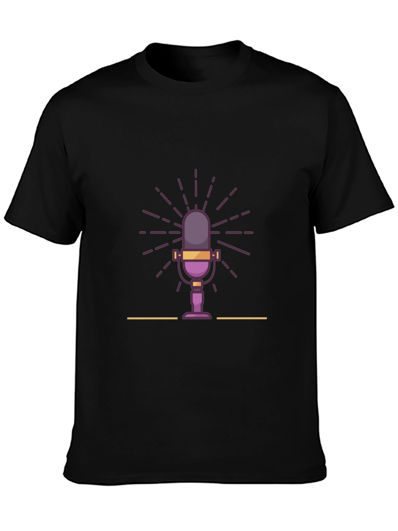 Retro Microphone Graphic T-Shirt