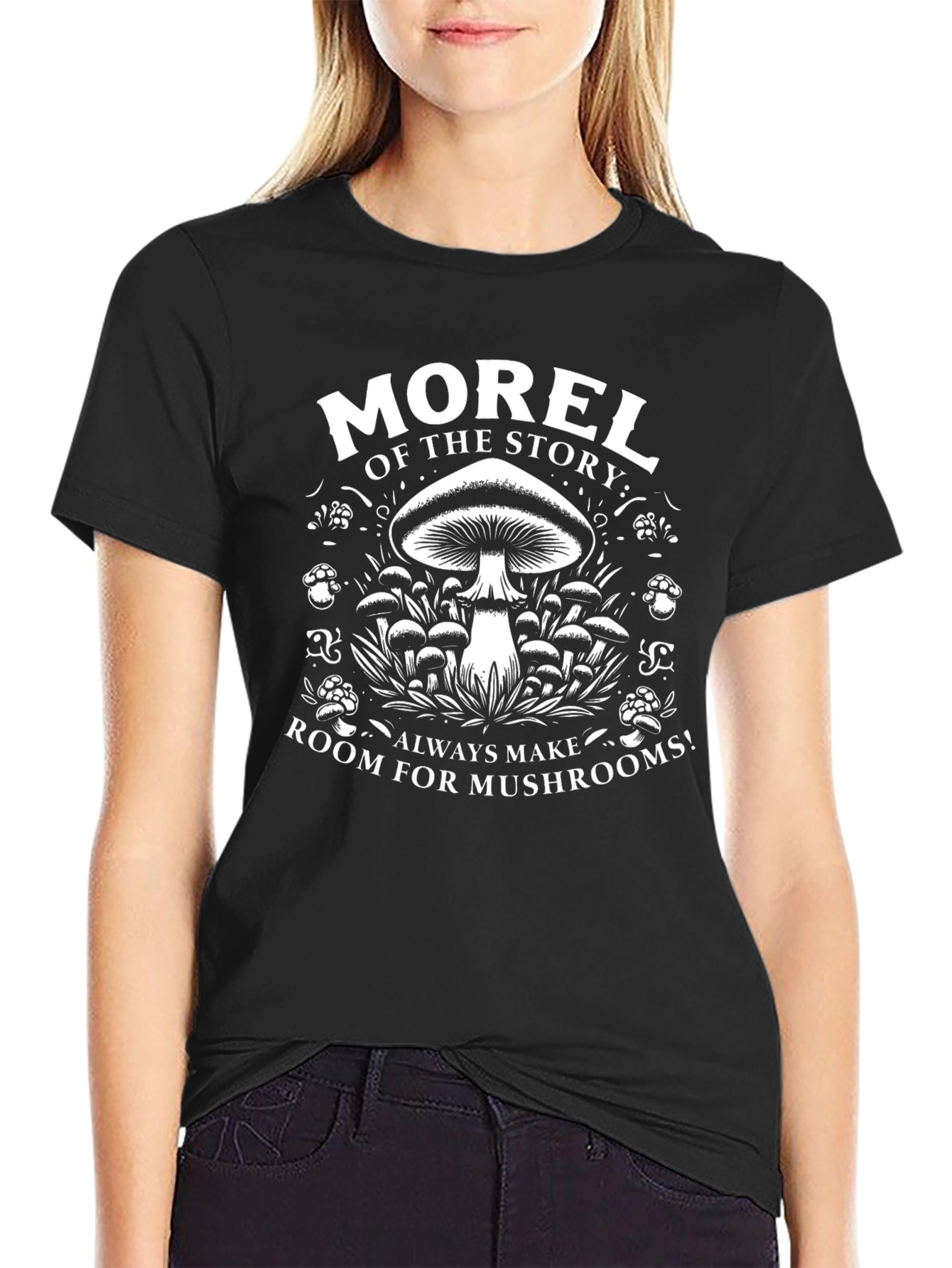 Morel of the Story Mushroom Graphic Tee