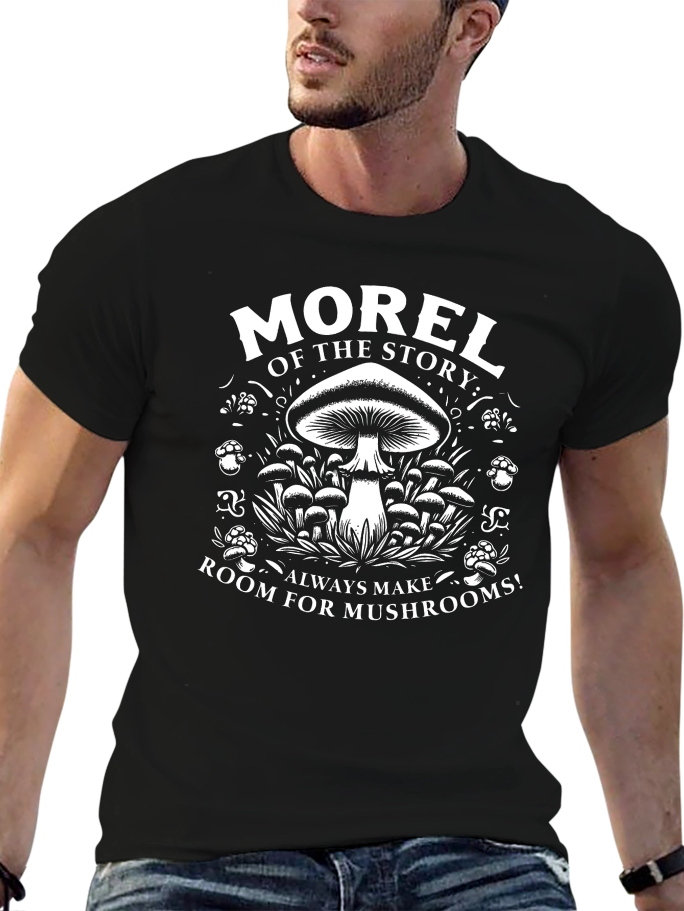 Morel of the Story Mushroom Graphic Tee
