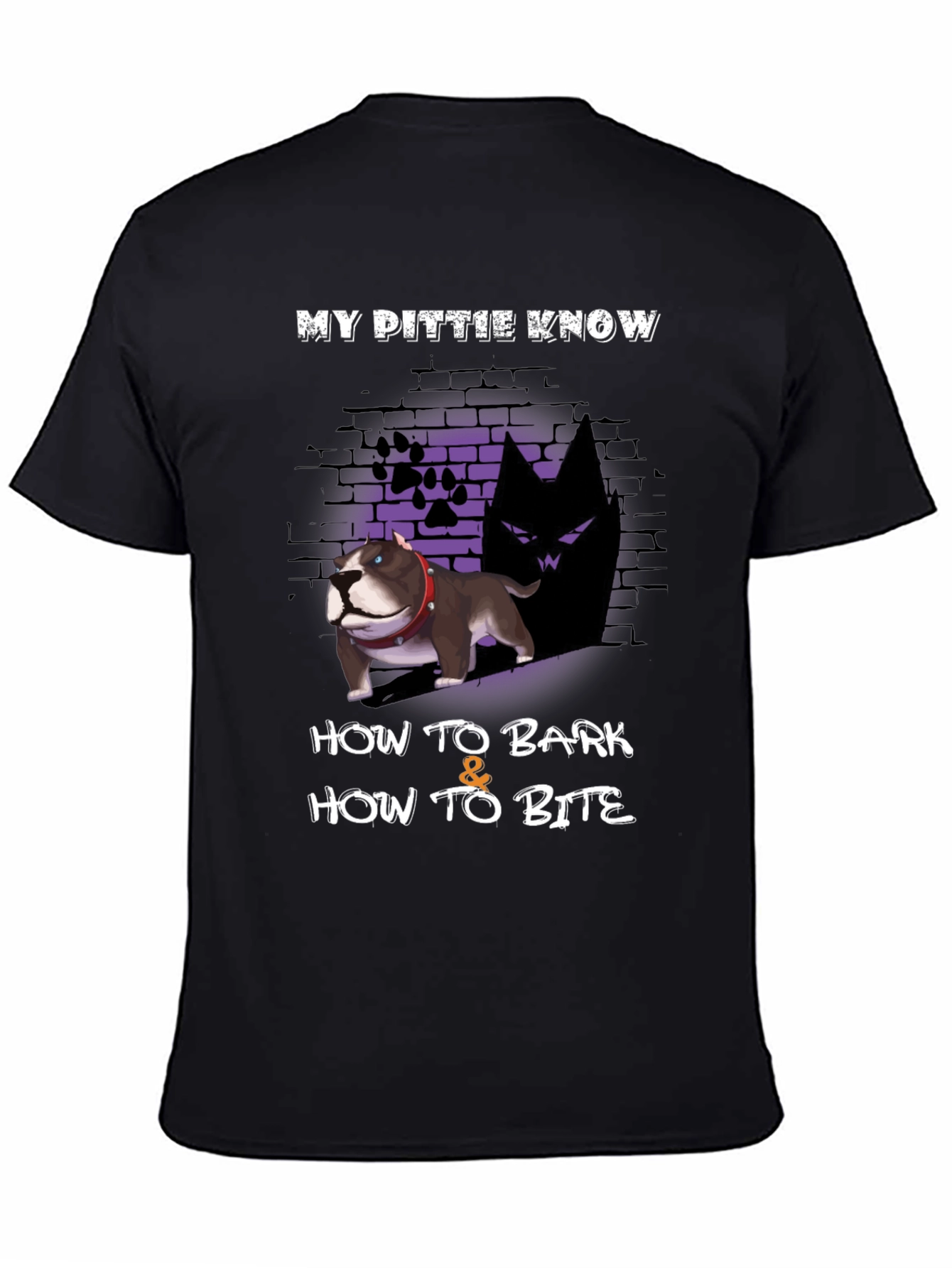 My Pittie Knows T-Shirt - Bark & Bite
