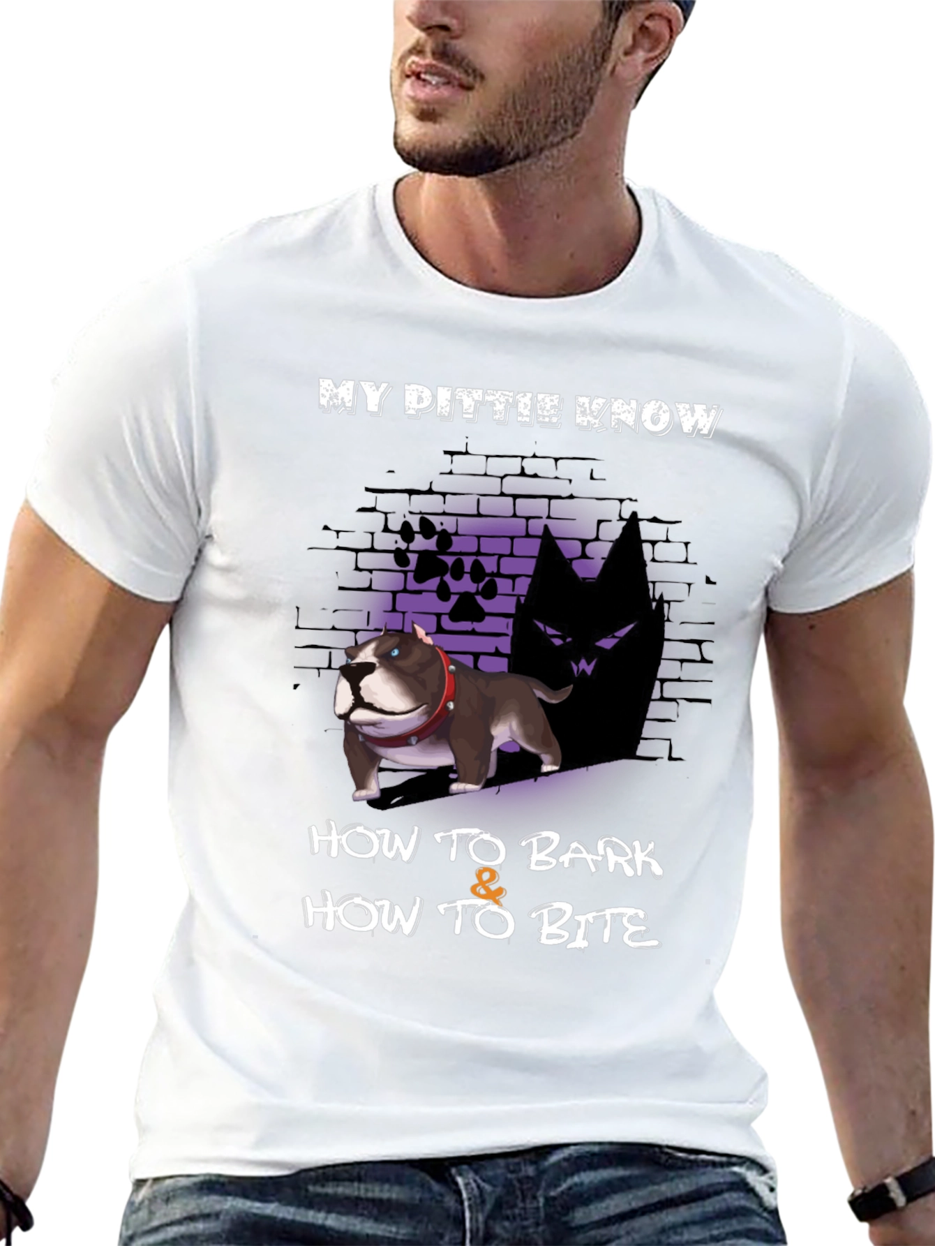 My Pittie Knows T-Shirt - Bark & Bite