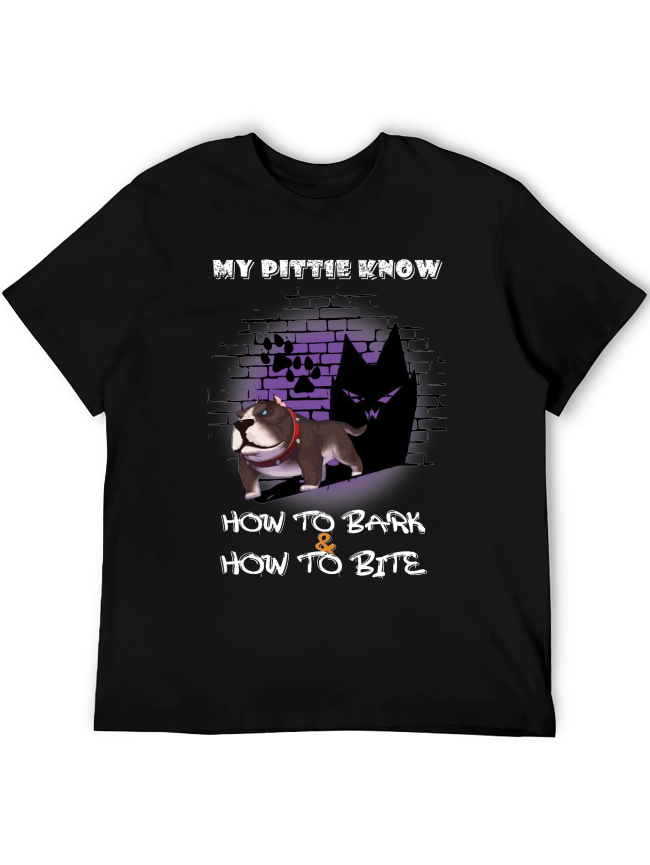 My Pittie Knows T-Shirt - Bark & Bite