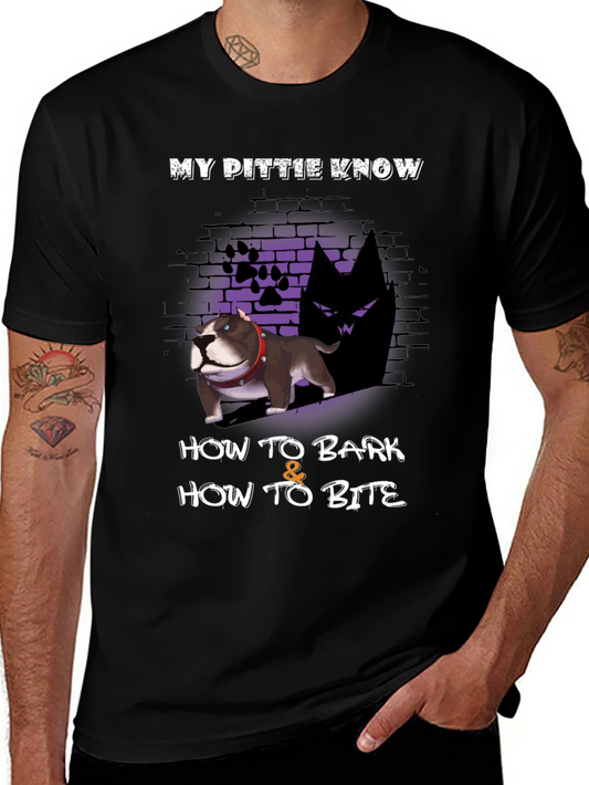 My Pittie Knows T-Shirt - Bark & Bite