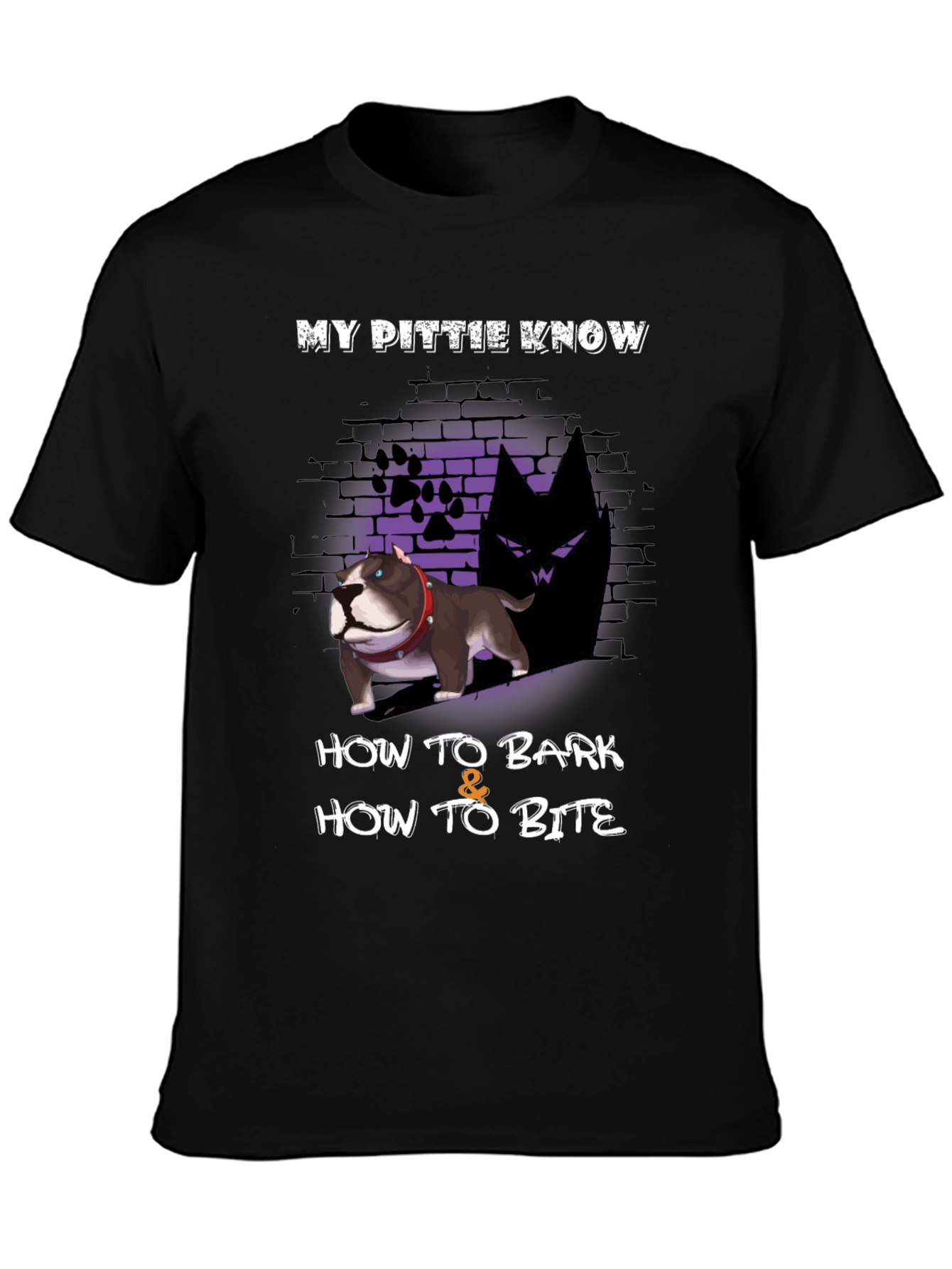 My Pittie Knows T-Shirt - Bark & Bite