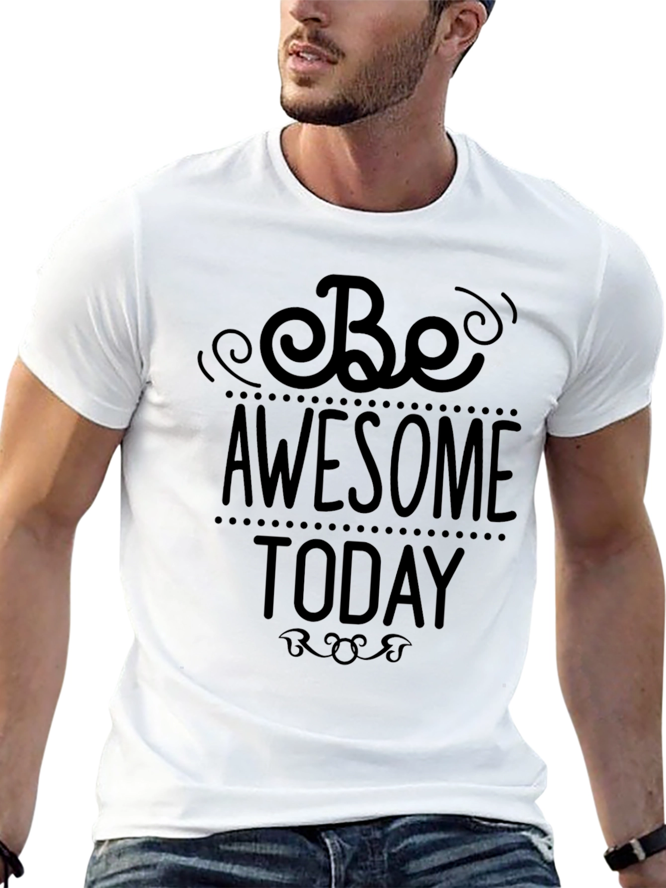 Be Awesome Today Black T-Shirt