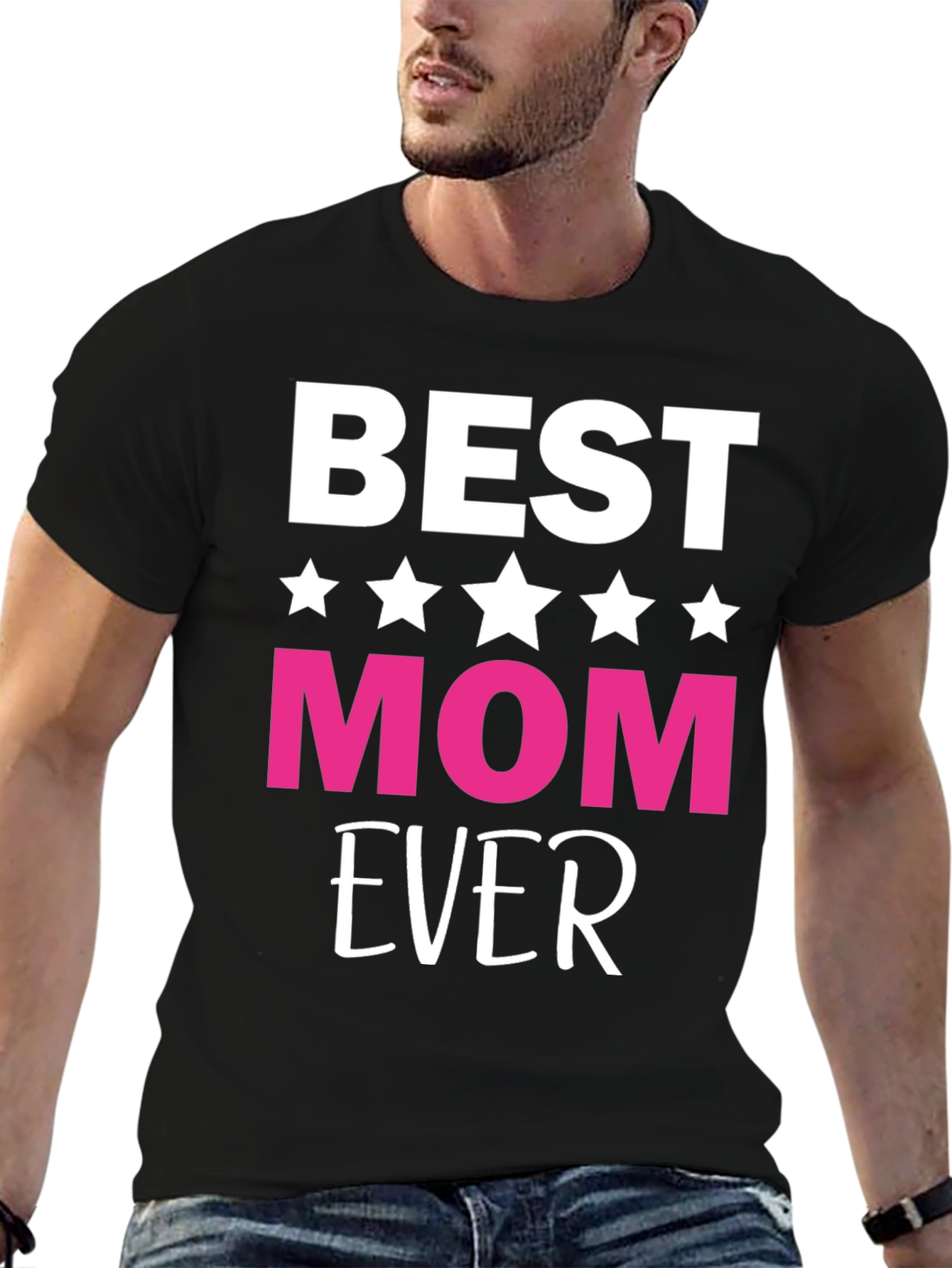 Best Mom Ever Graphic Tee - Black