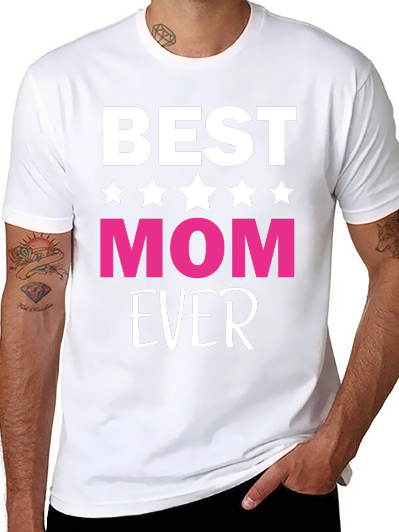 Best Mom Ever Graphic Tee - Black