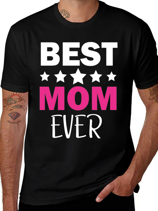Best Mom Ever Graphic Tee - Black