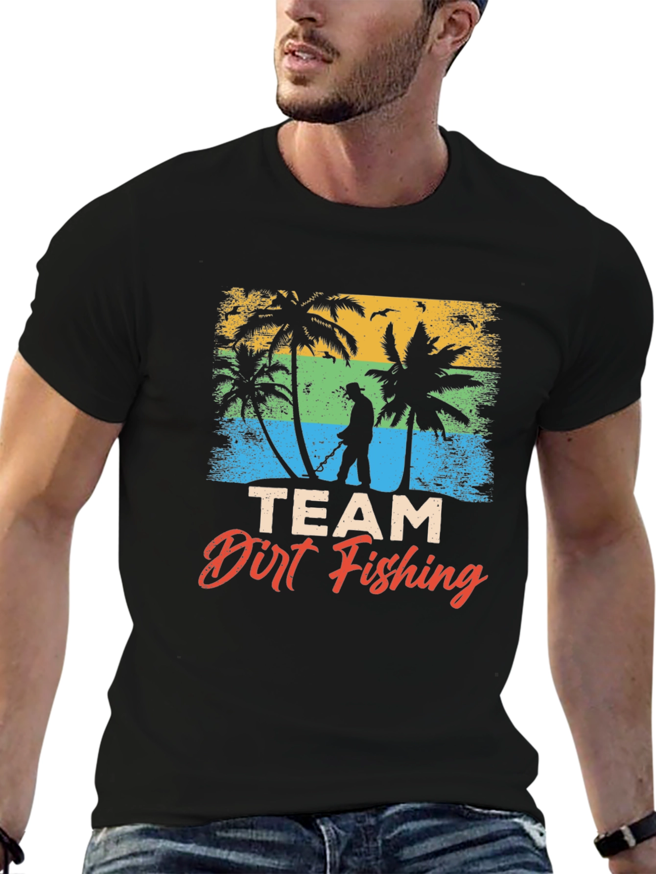 Team Dirt Fishing T-Shirt - Beach Metal Detecting Tee