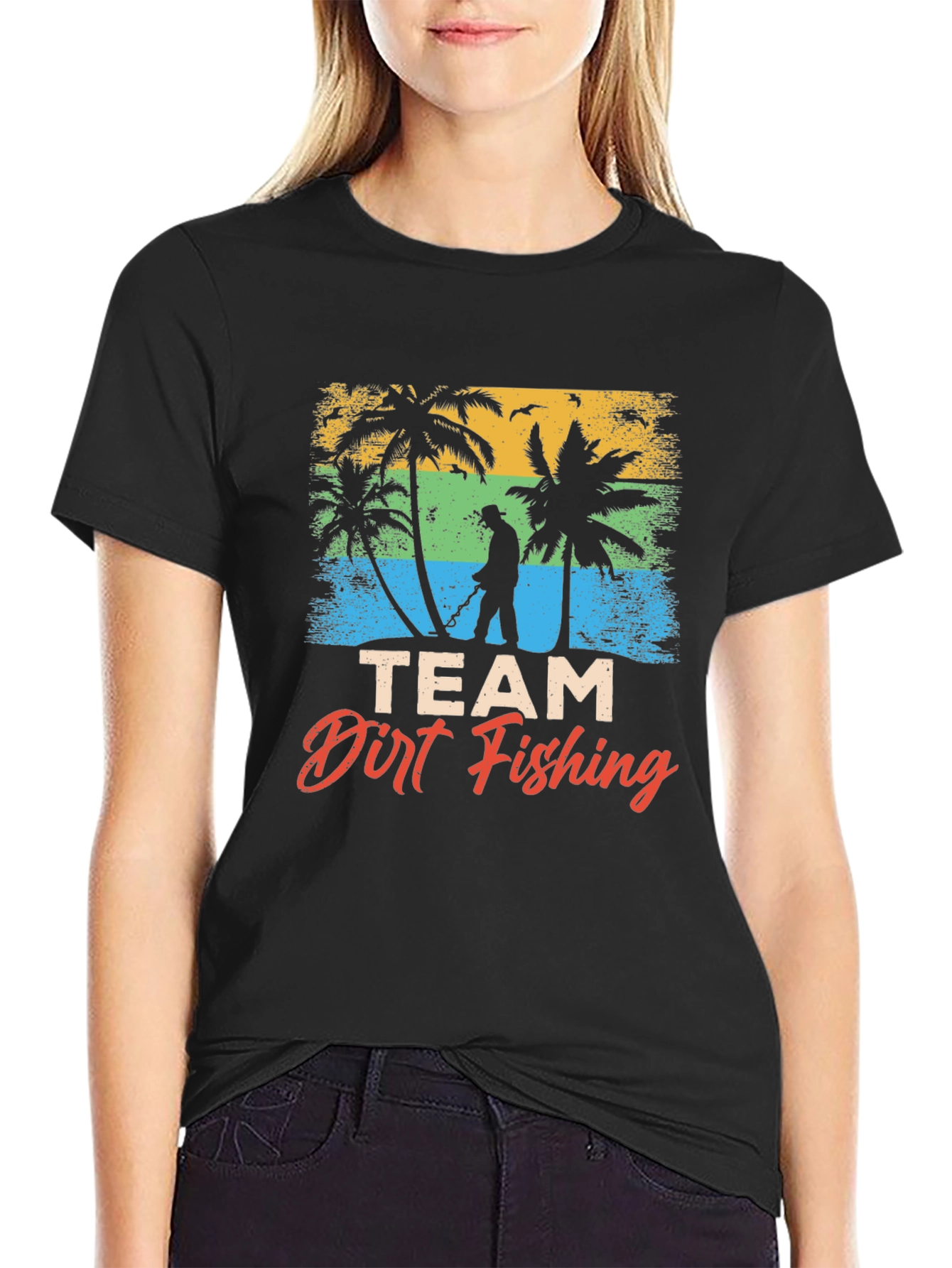 Team Dirt Fishing T-Shirt - Beach Metal Detecting Tee