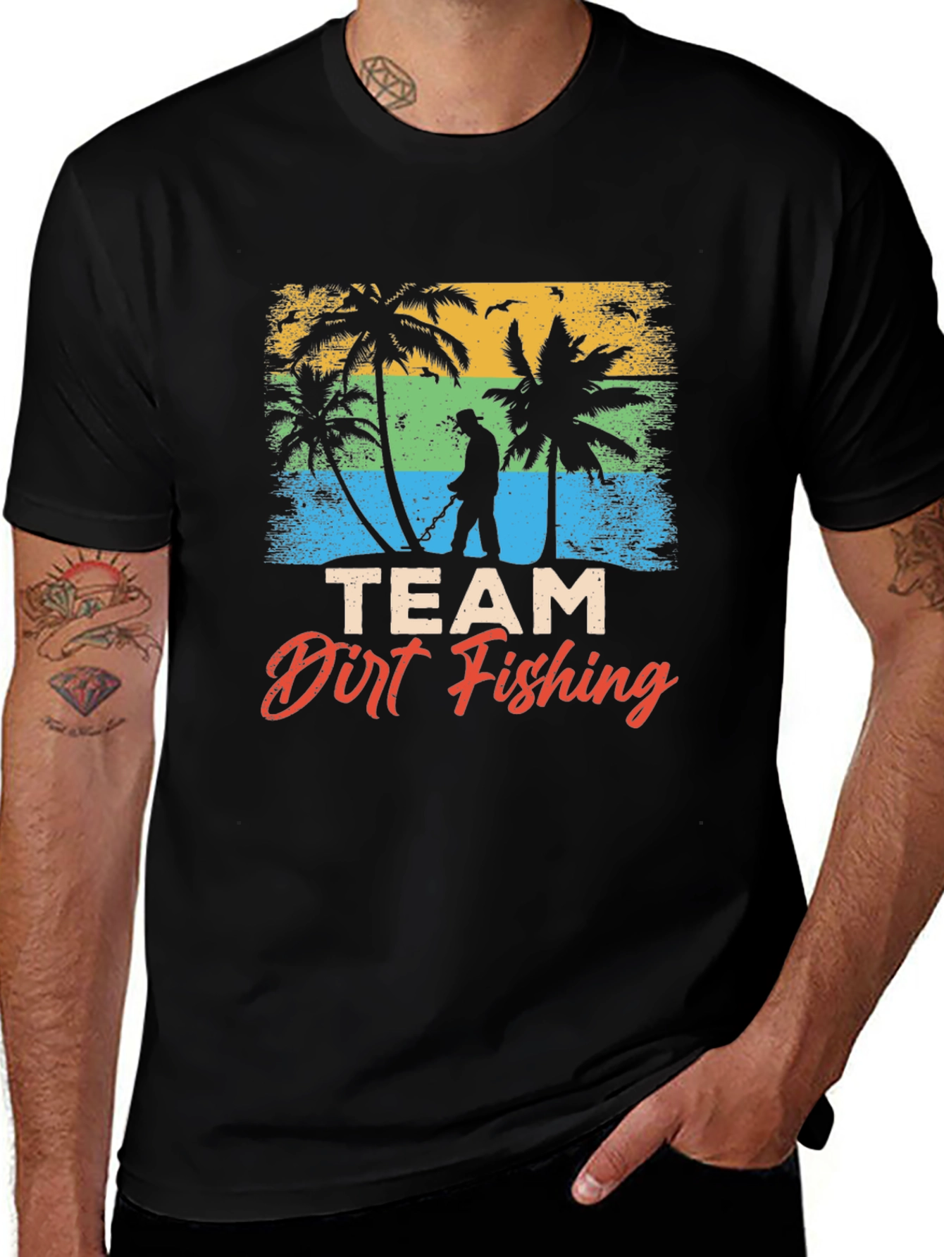 Team Dirt Fishing T-Shirt - Beach Metal Detecting Tee
