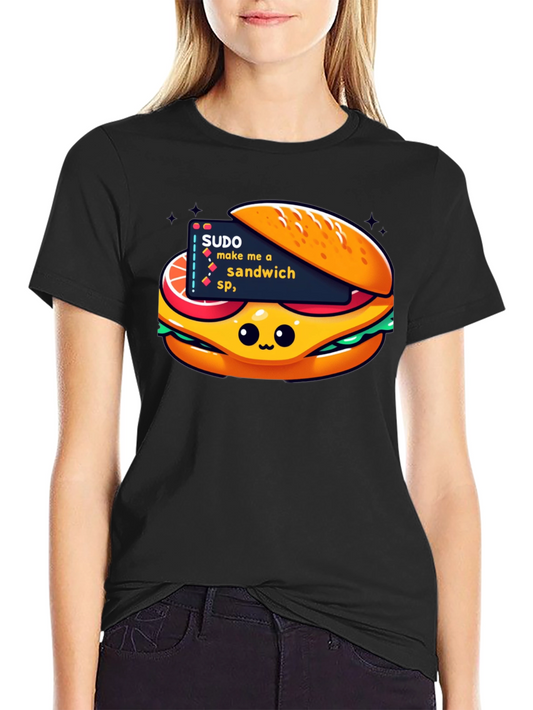 Sudo Make Me A Sandwich T-Shirt - Black