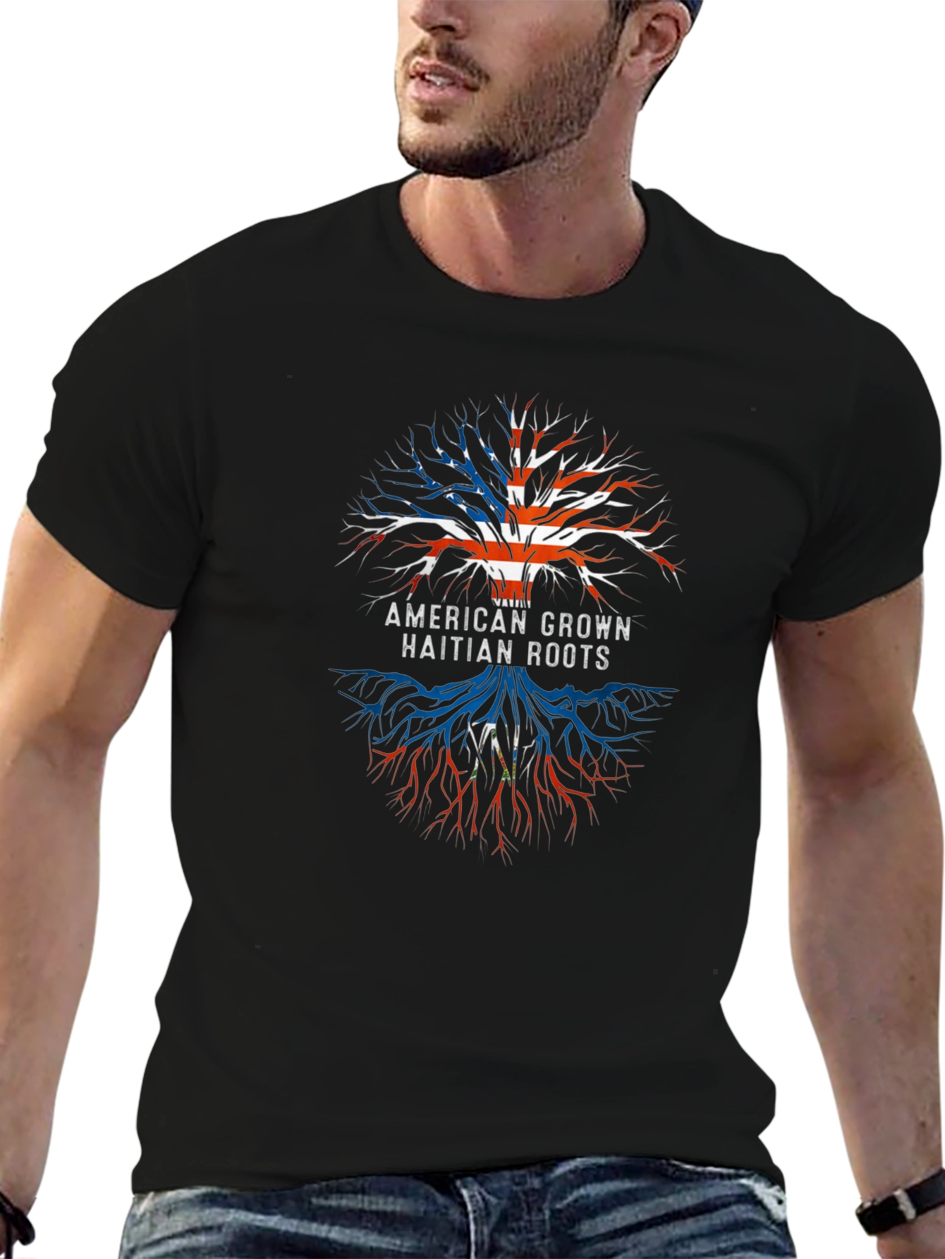 American Grown Haitian Roots T-Shirt
